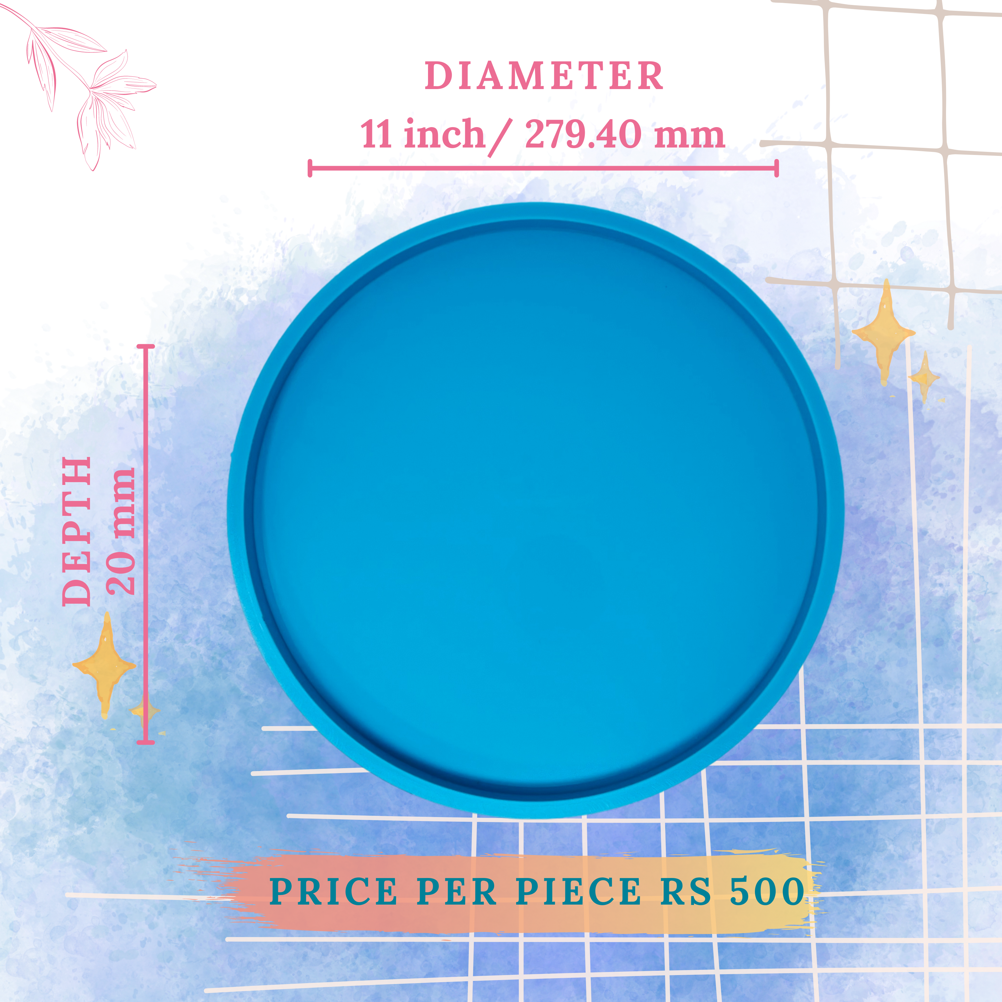 11 Inch Round Clock Mould + Clock Spacer Mould - The Mould Story