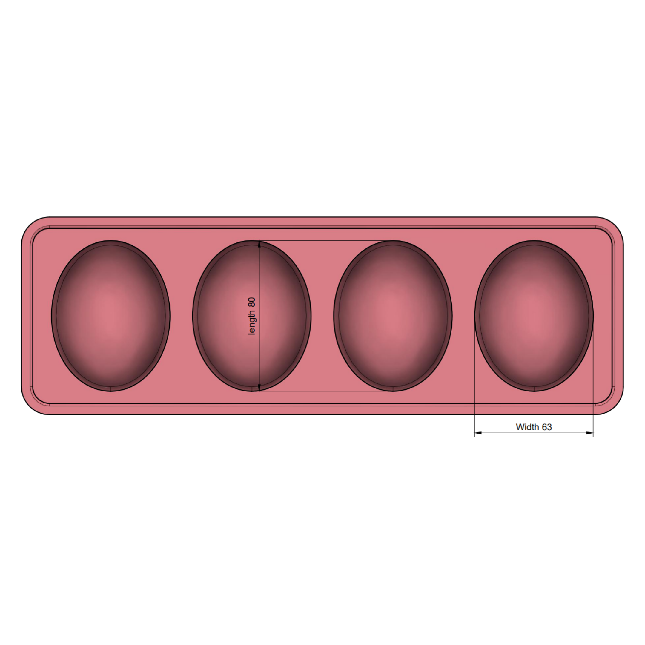 125ml Oval Soap Mould - The Mould Story