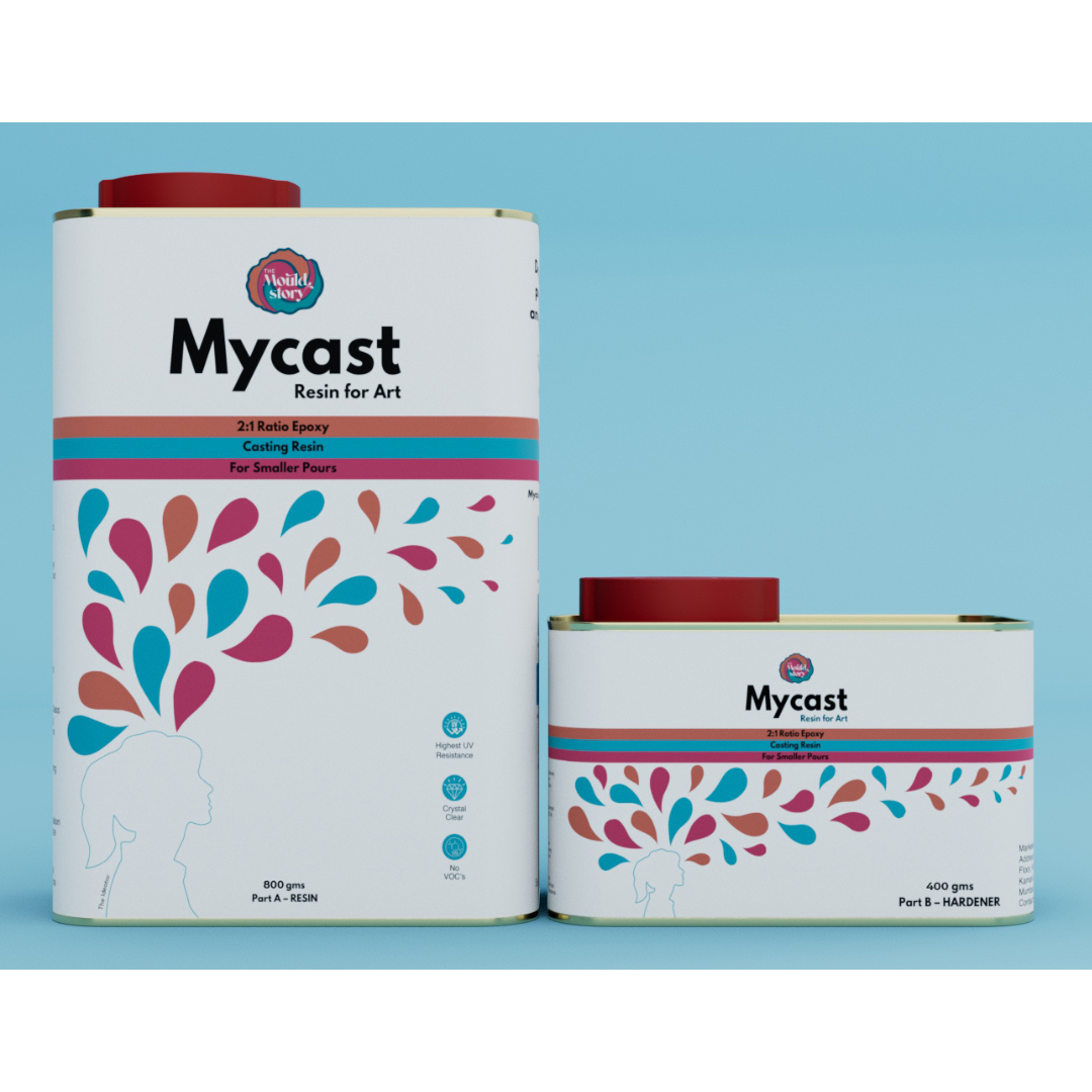 1.2 kg Mycast Epoxy Resin Kit for Resin Artists - The Mould Story