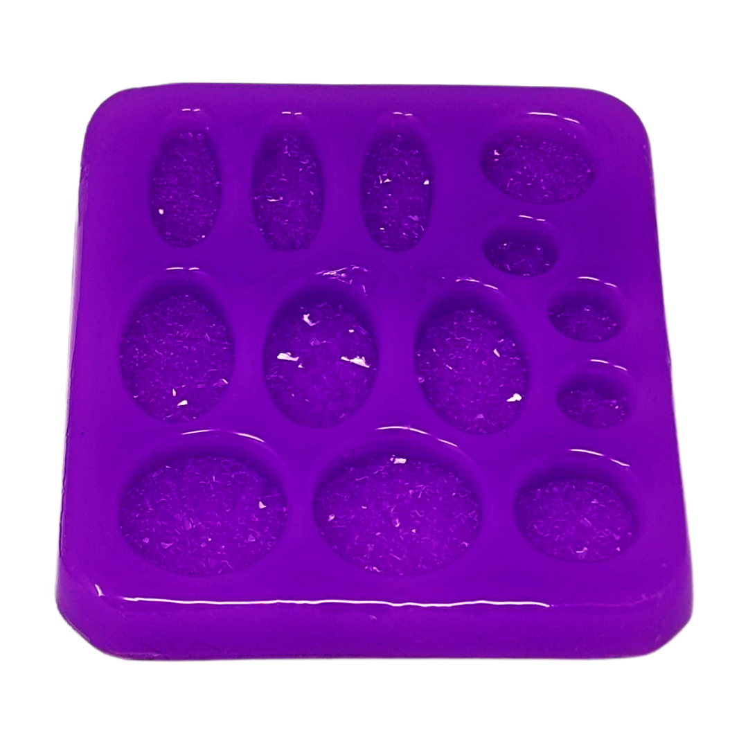 Druzy Round & Oval Jewellery Mould - The Mould Story