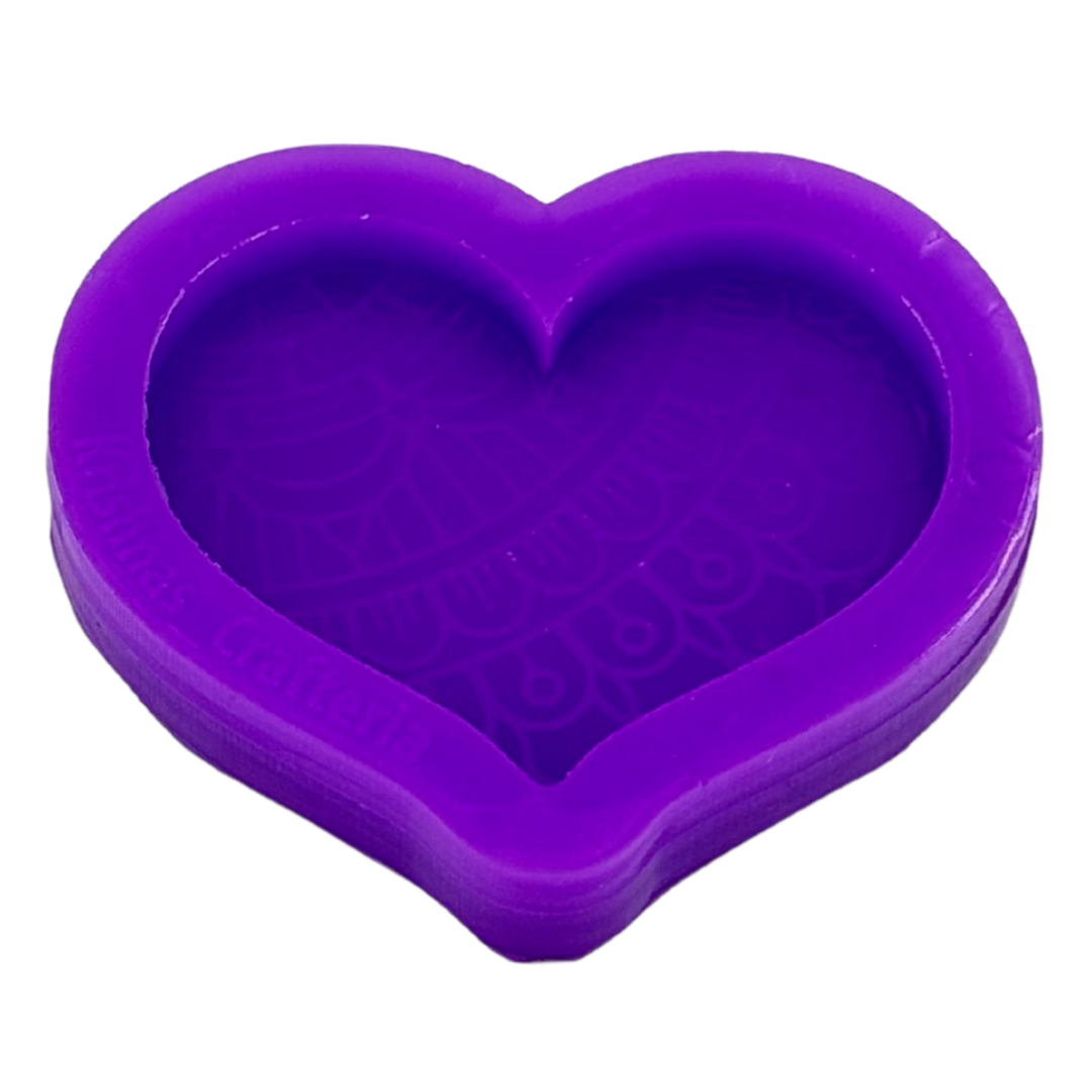 Heart Mandala Keychain Mould - The Mould Story