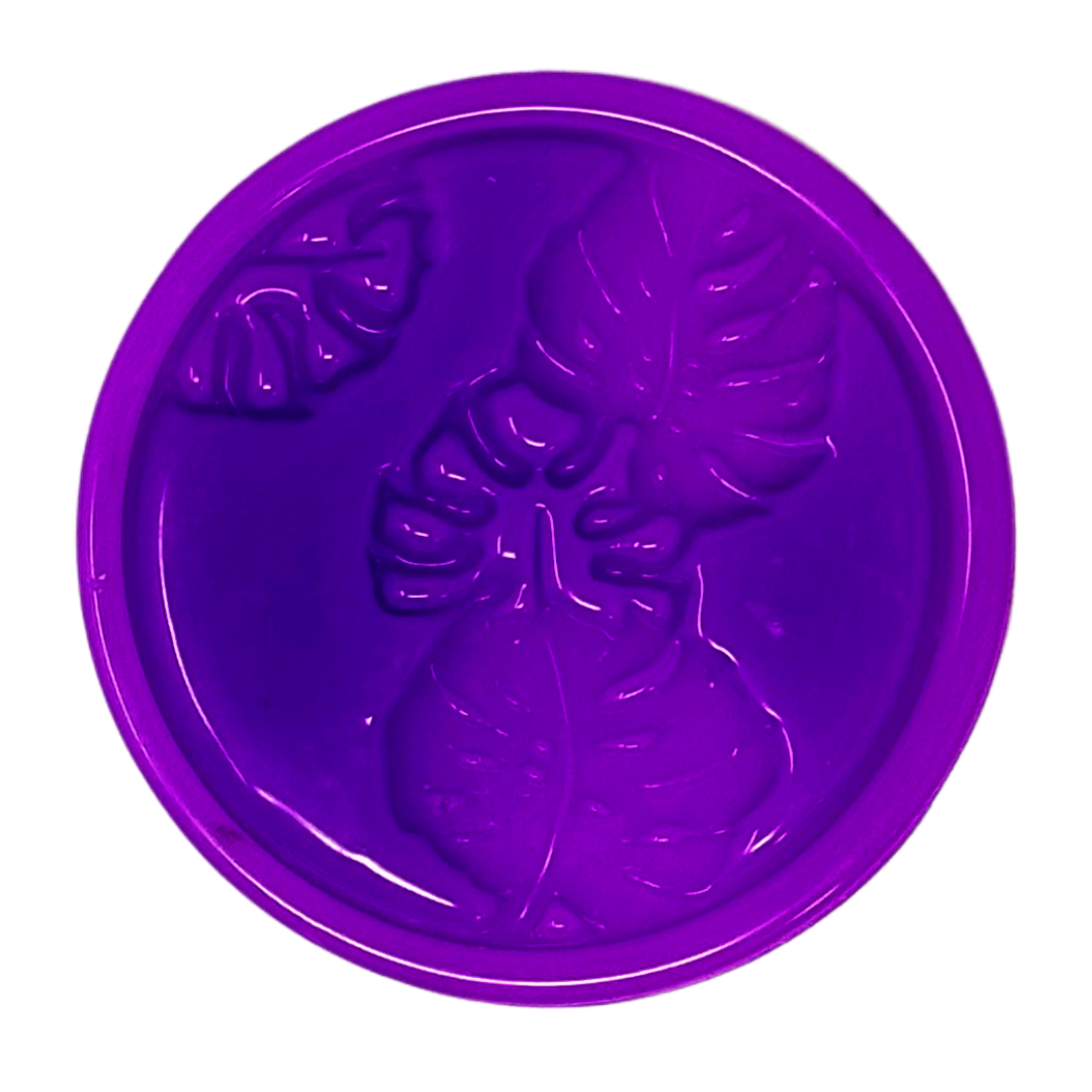 Monstera Coaster Inlay Silicone Moulds - 1 - The Mould Story