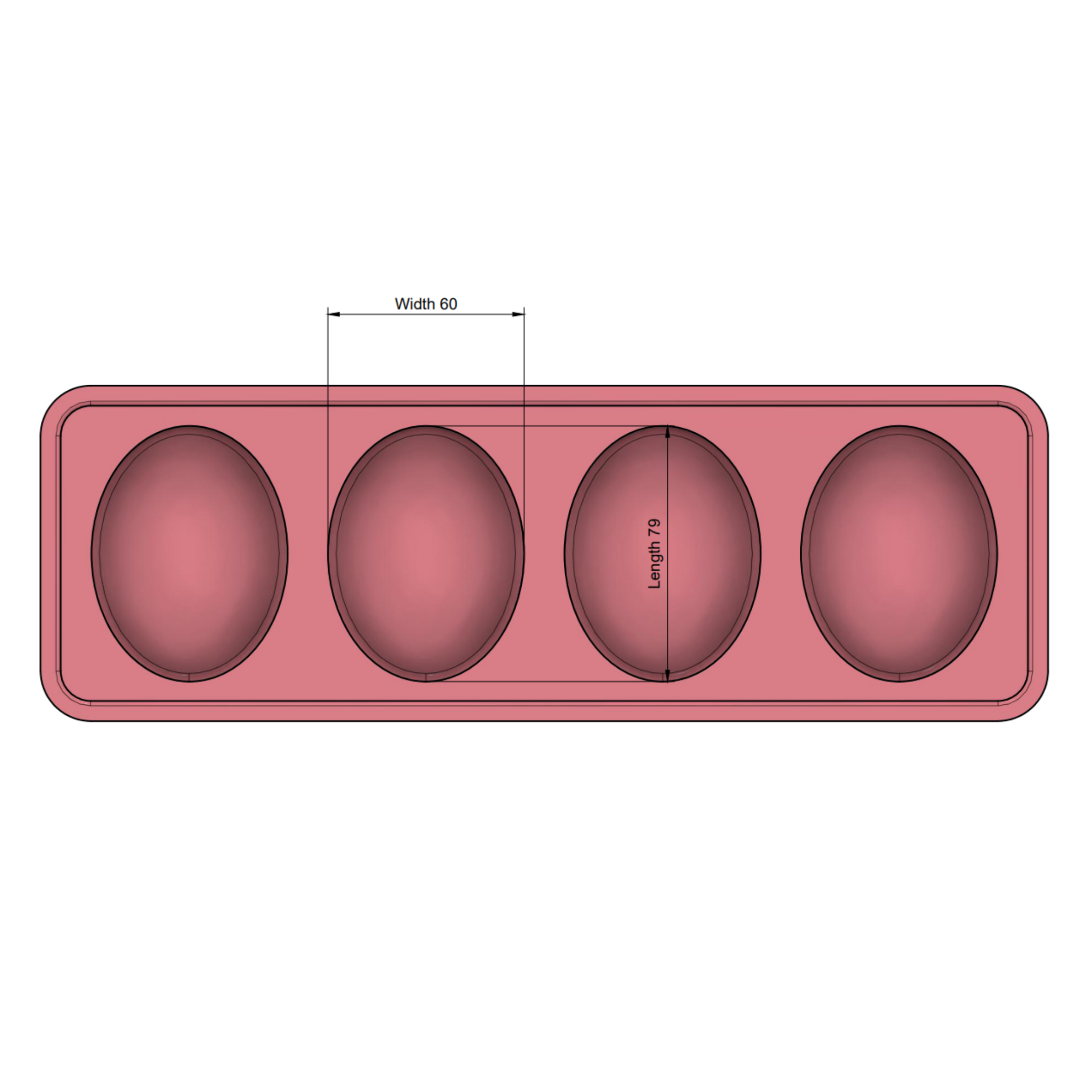 75ml Oval Soap Mould - The Mould Story