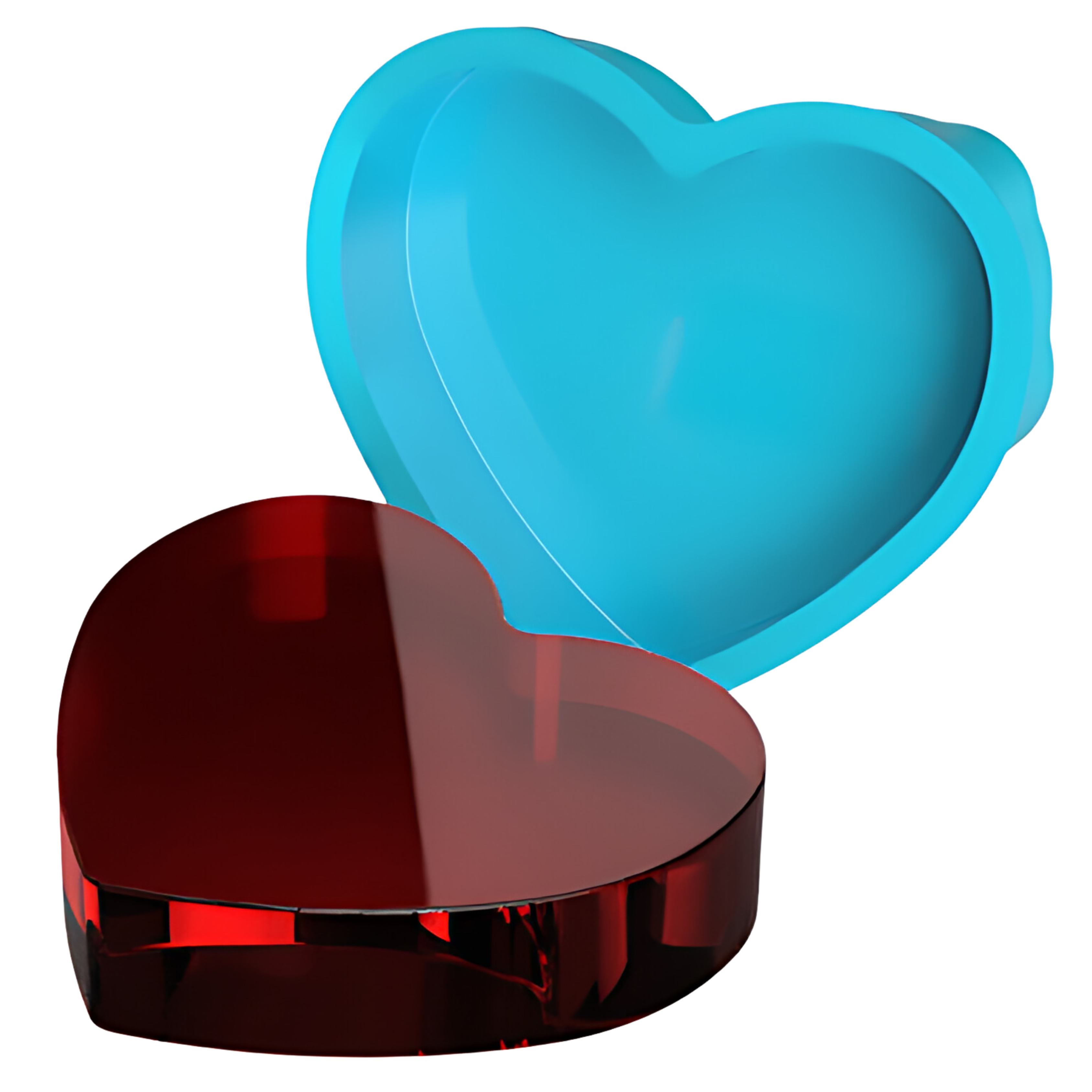 8 Inch Heart Deep Cast Mould - The Mould Story