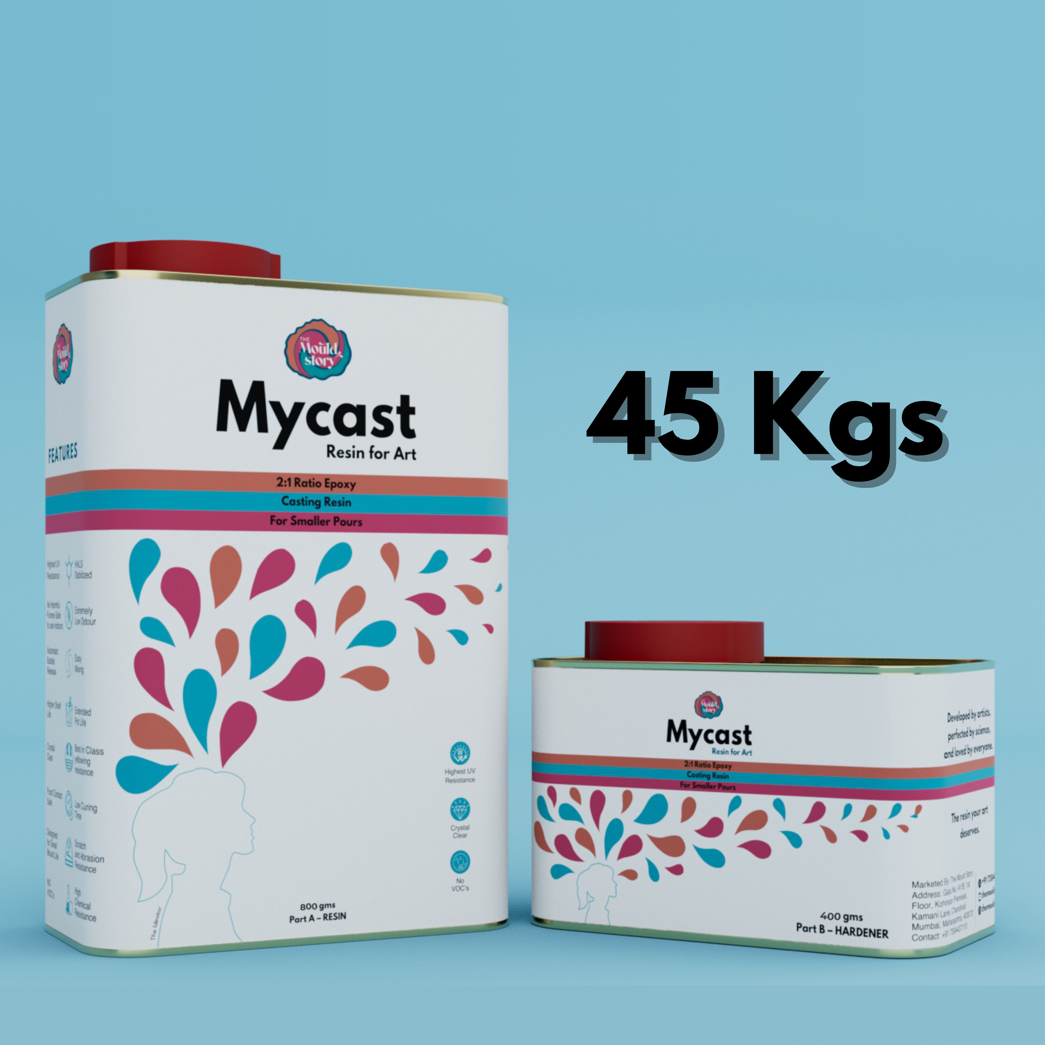 Mycast 2:1 Casting Resin 45kg Bulk Pack - The Mould Story
