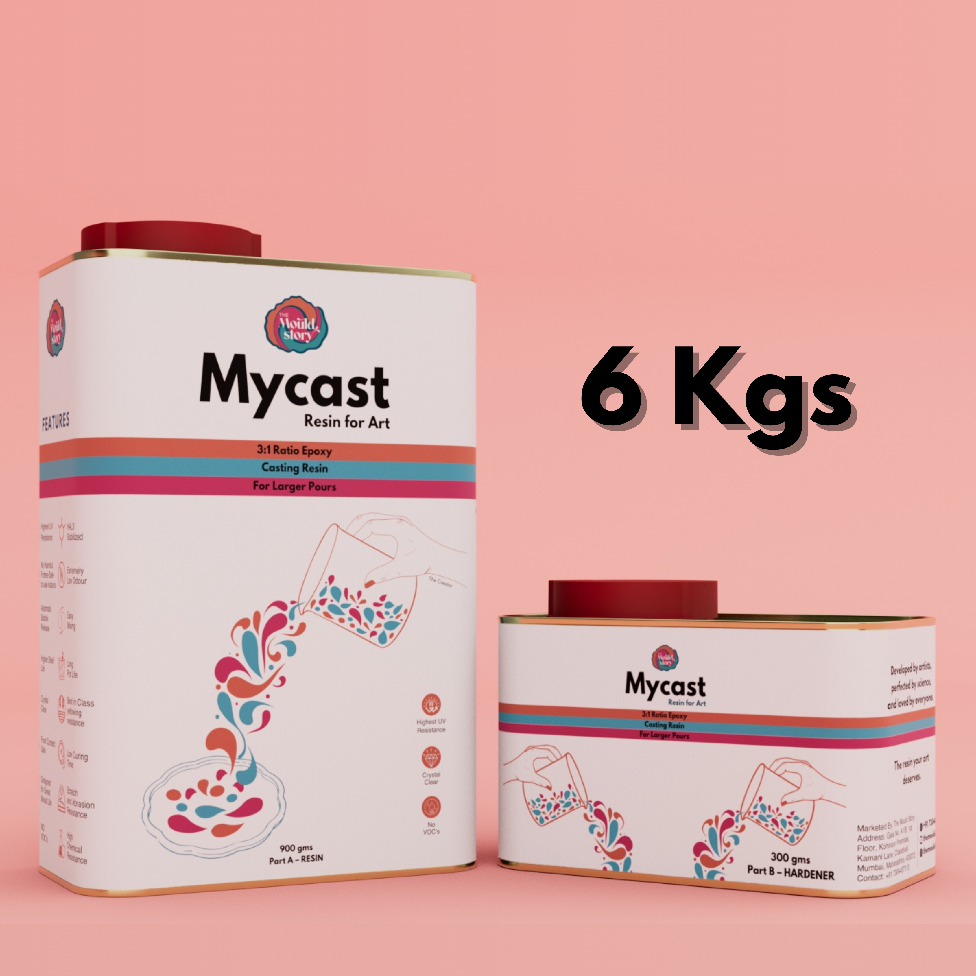 Mycast 3:1 Casting Resin 6kg Bulk Pack - The Mould Story
