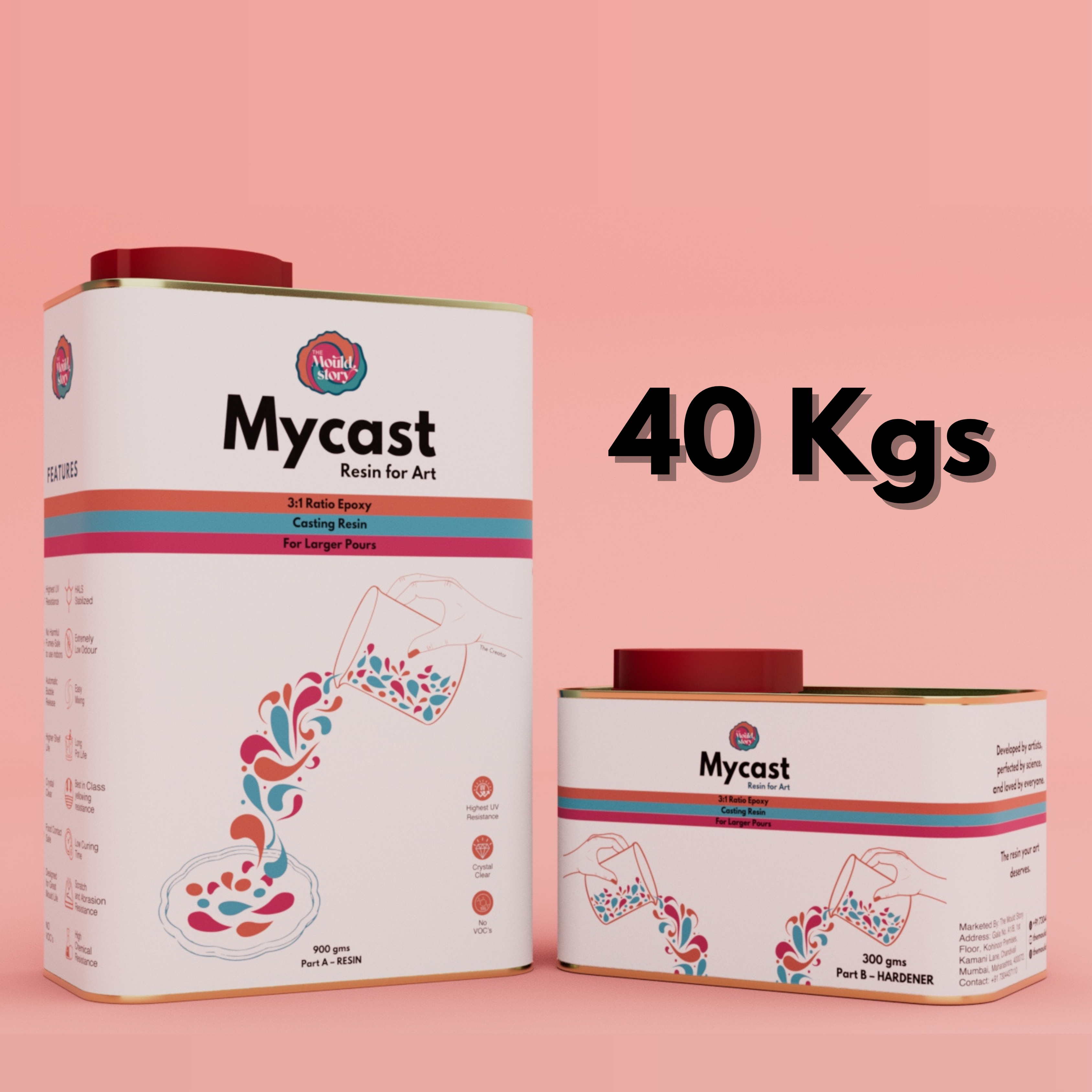 Mycast 3:1 Casting Resin 40kg Bulk Pack - The Mould Story