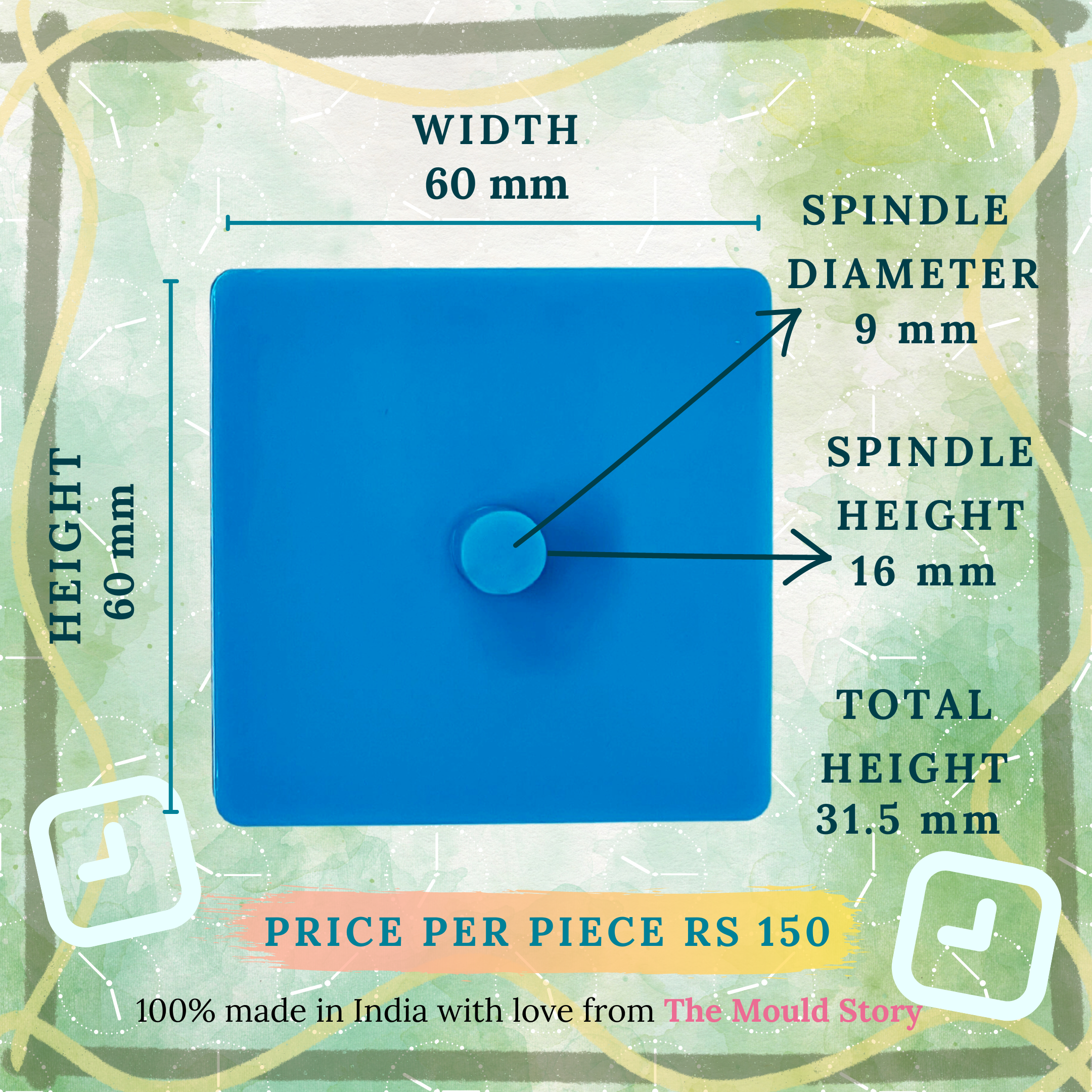11 Inch Round Clock Mould + Clock Spacer Mould - The Mould Story