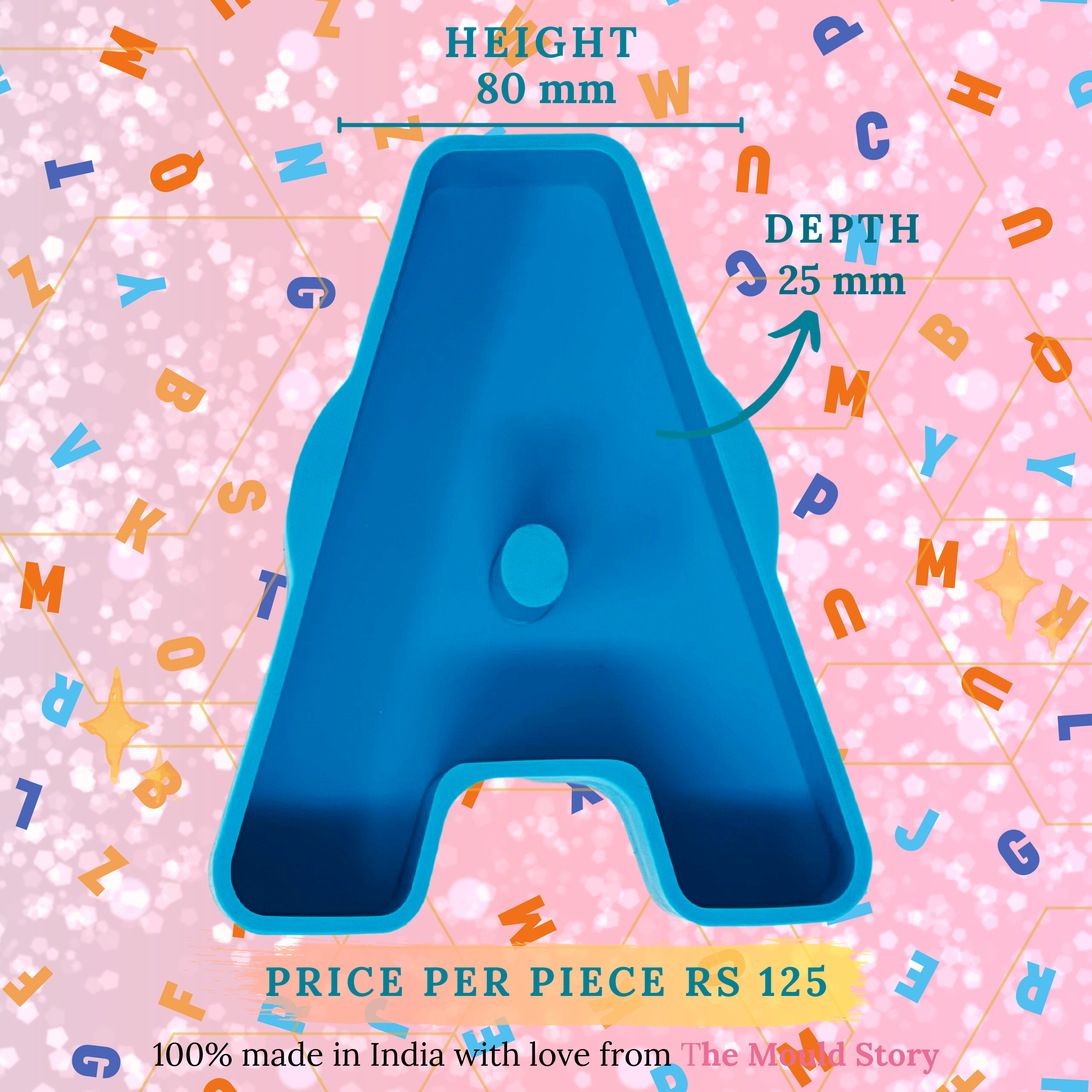 3.5 inch Monograms Alphabet Monogram - The Mould Story