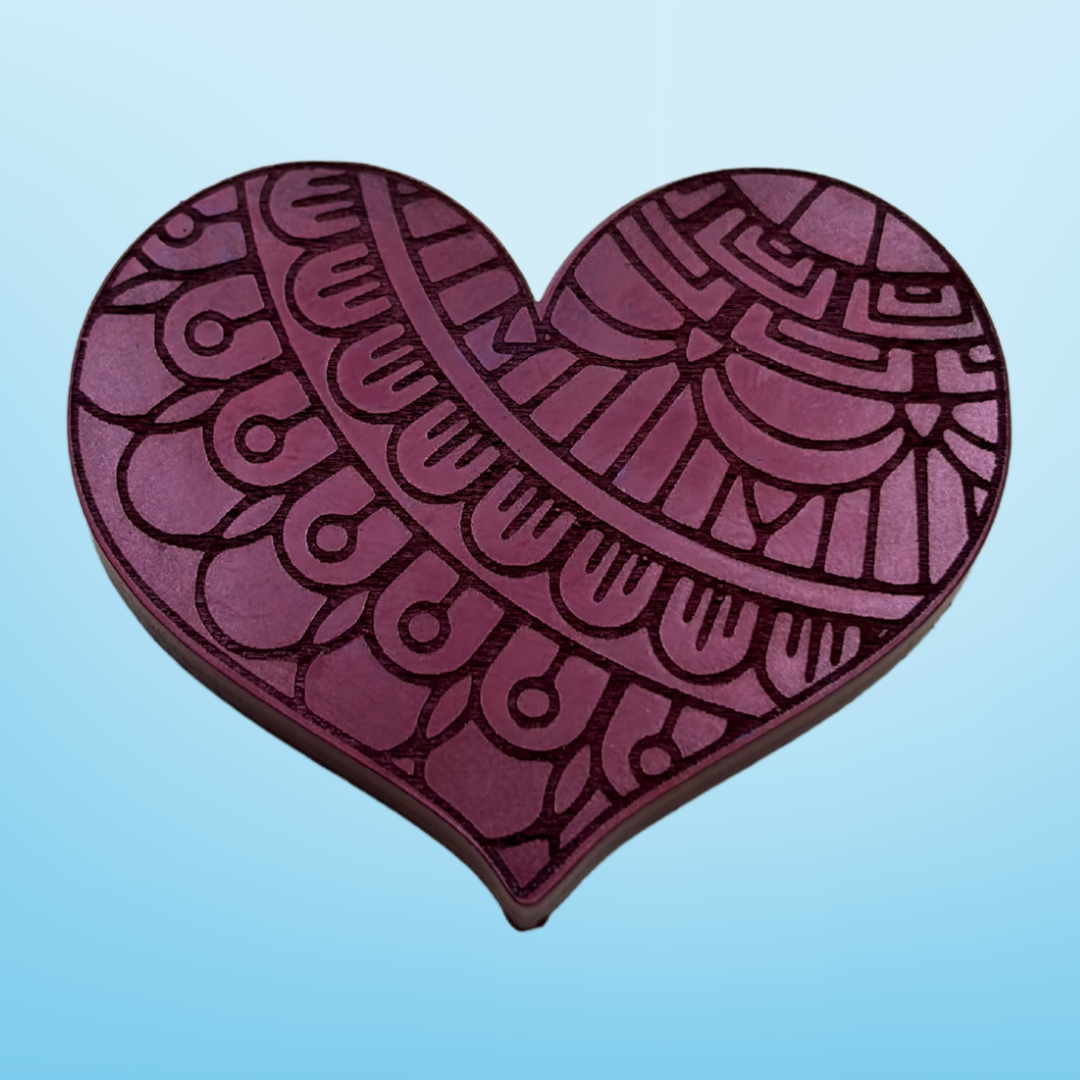 Heart Mandala Keychain Mould - The Mould Story