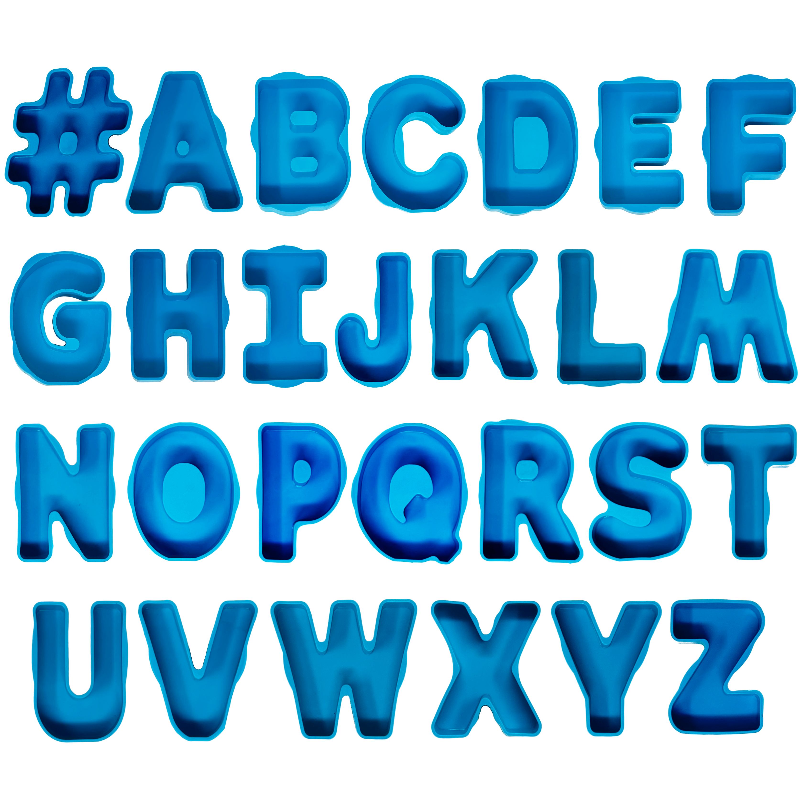 3.5" Monogram Alphabet Moulds Set - The Mould Story