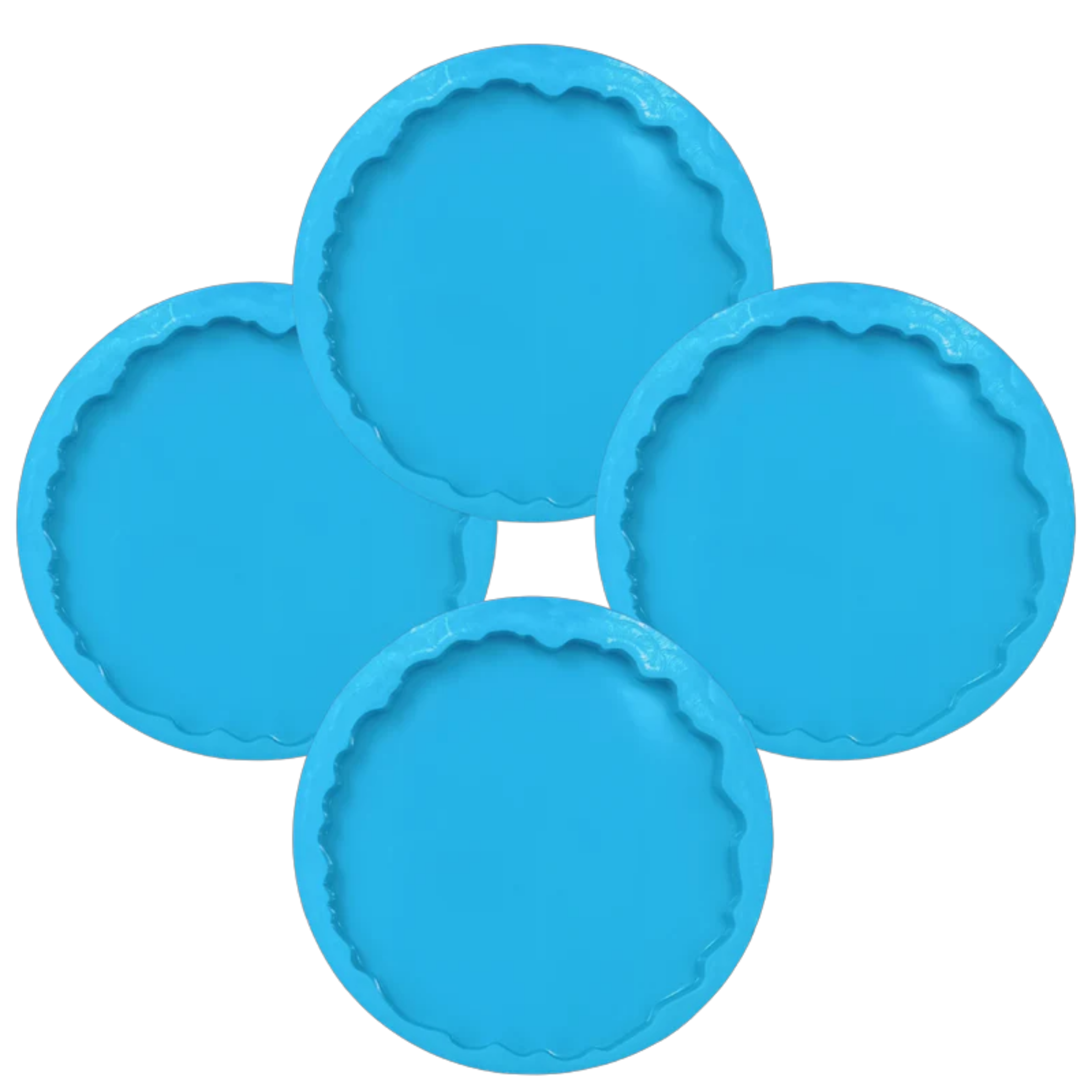 3.5" Agate Coaster Pack of 4
