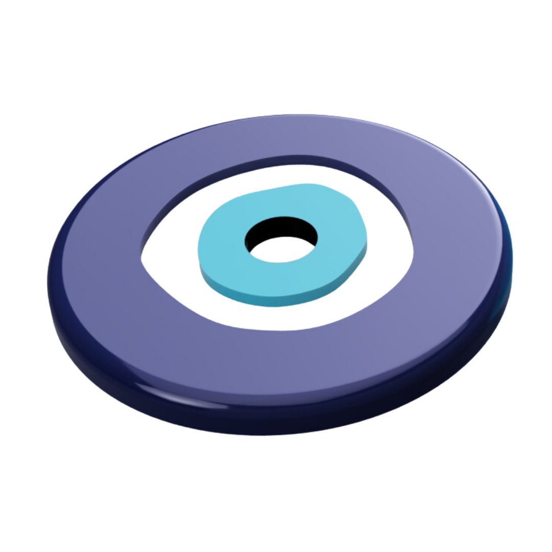 Evil Eye Coaster Silicone Coaster Mould for resin art - The Mould Story