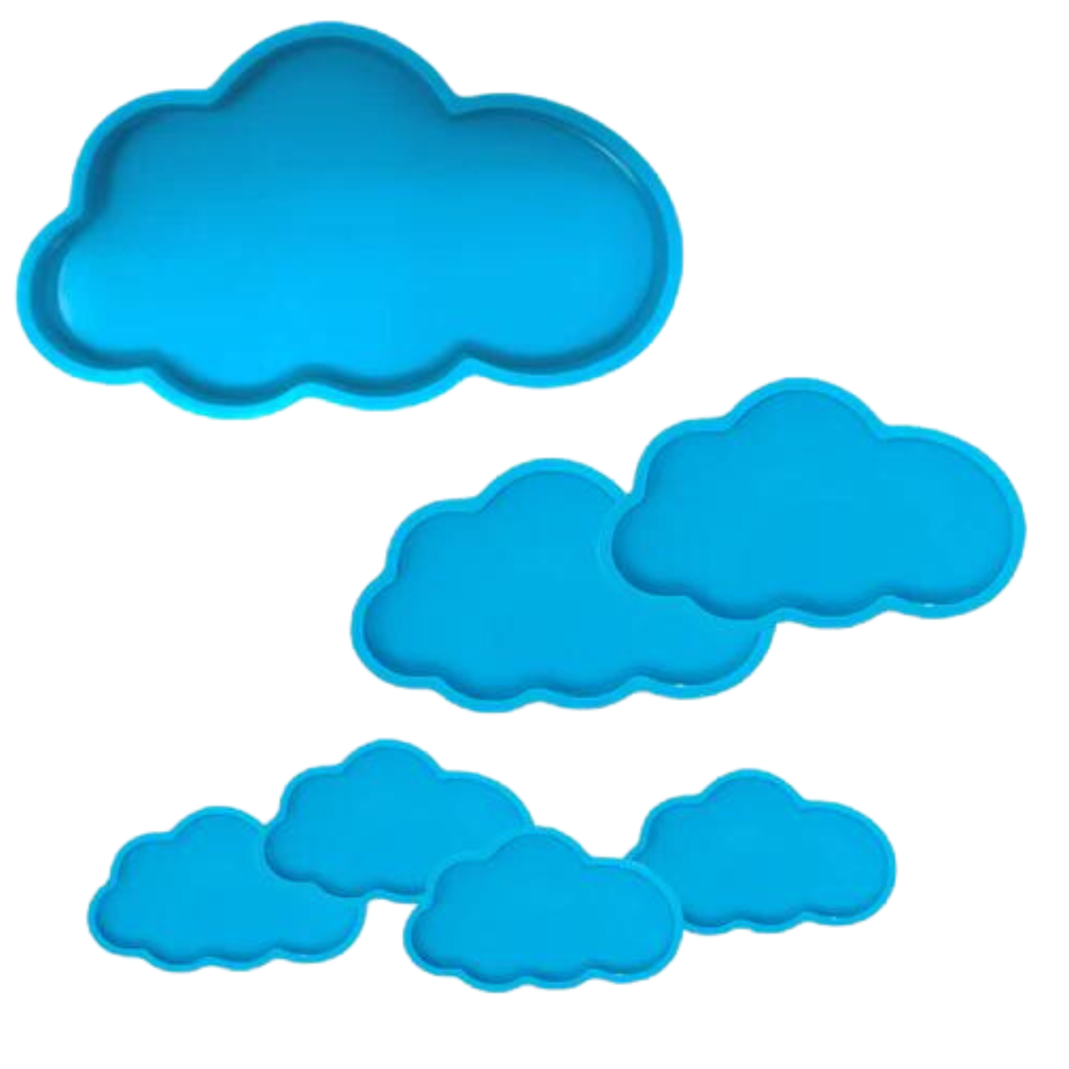 Cloud mould pack silicone resin mould for resin art - The Mould Story