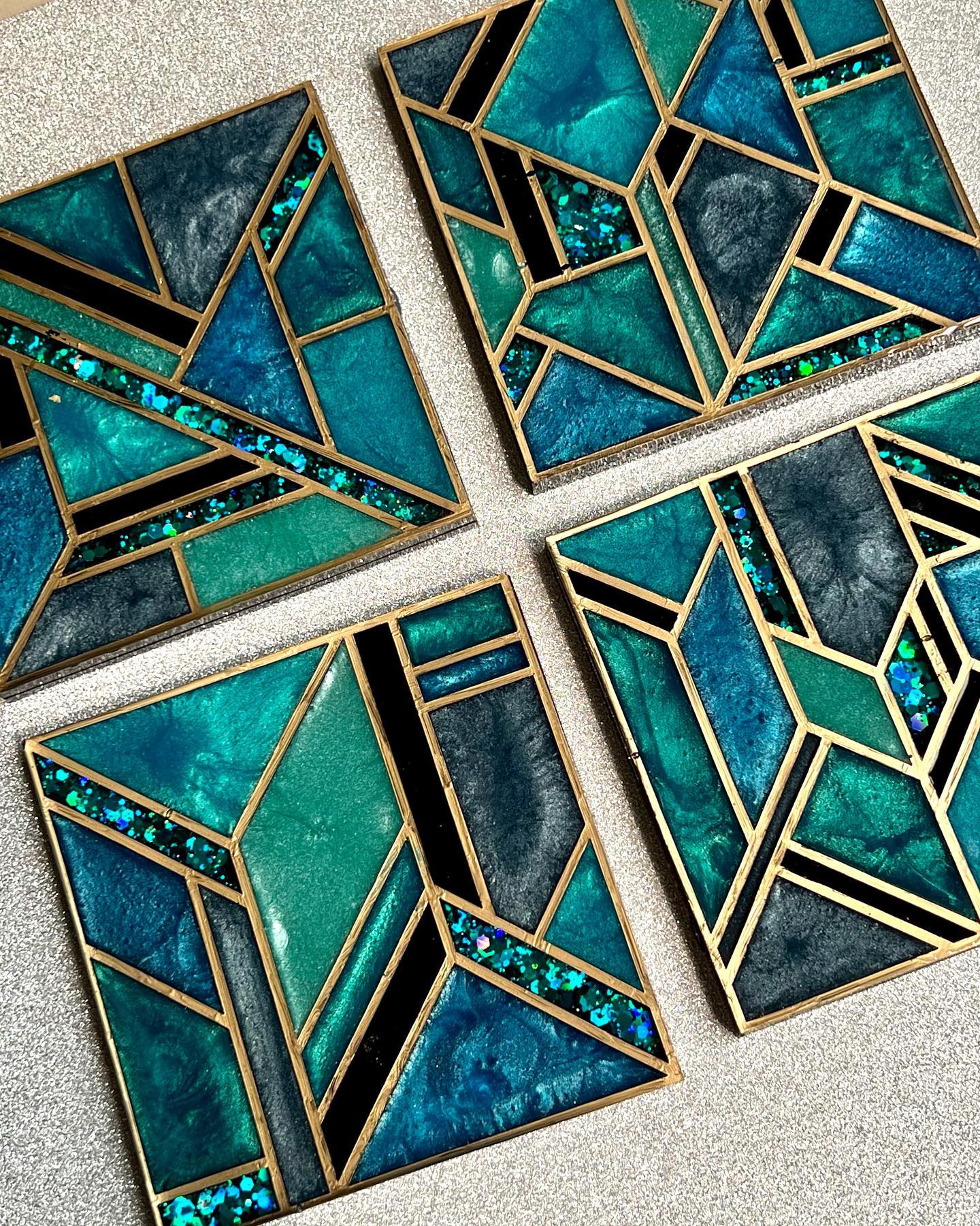 Deco Square Mosaic Coaster Mould - 4 - The Mould Story