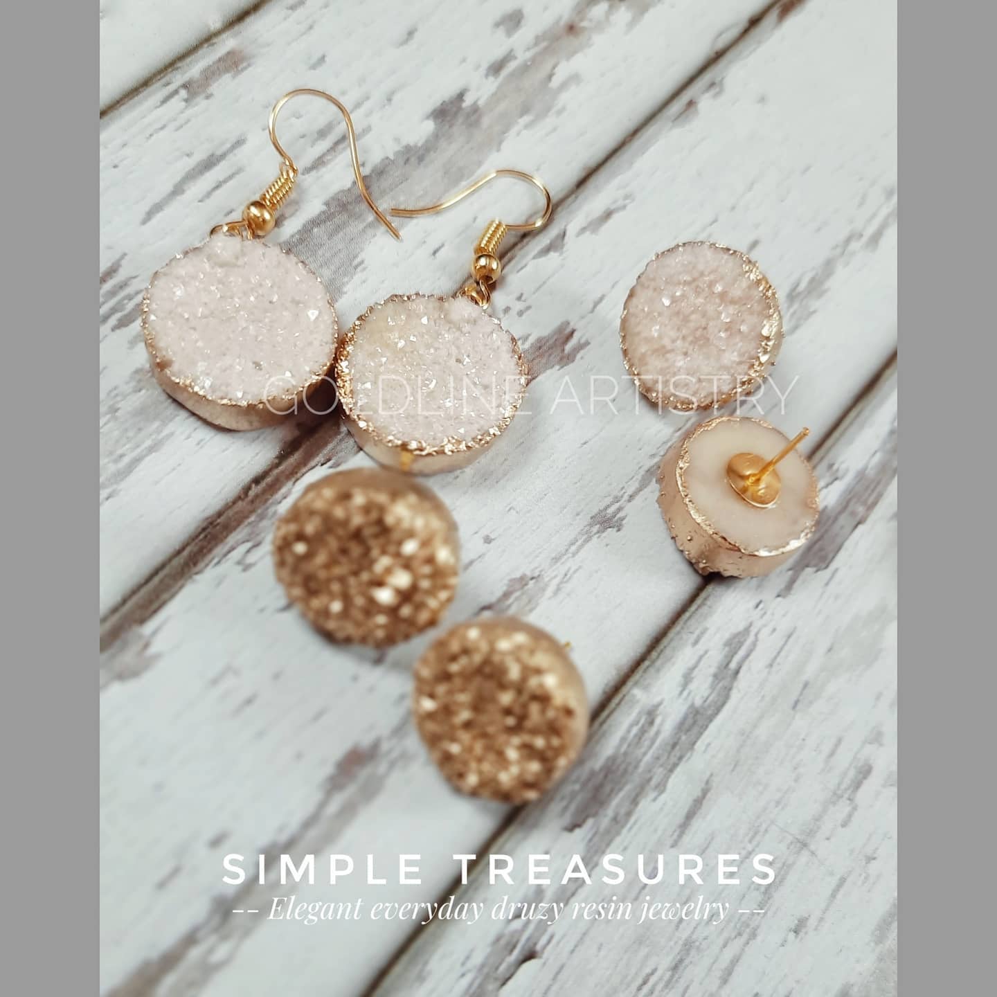 Druzy Round & Oval Jewellery Mould - The Mould Story