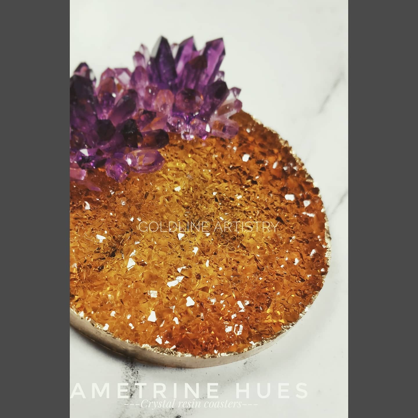 3.5 Inch Round Druzy Coaster Mould - The Mould Story