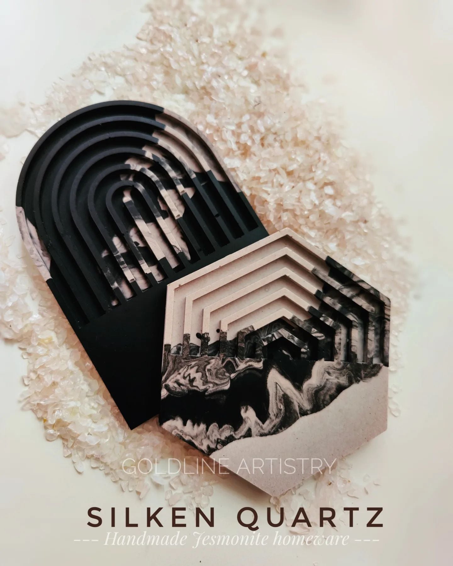 Hexagon Half & Half Coaster Mould - The Mould Story