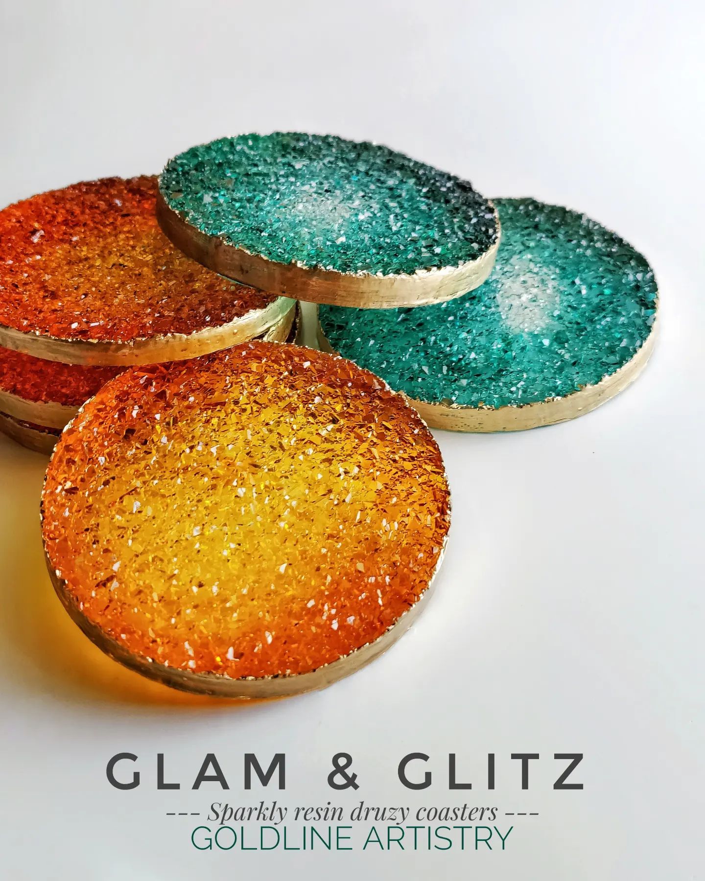 3.5 Inch Round Druzy Coaster Mould - The Mould Story