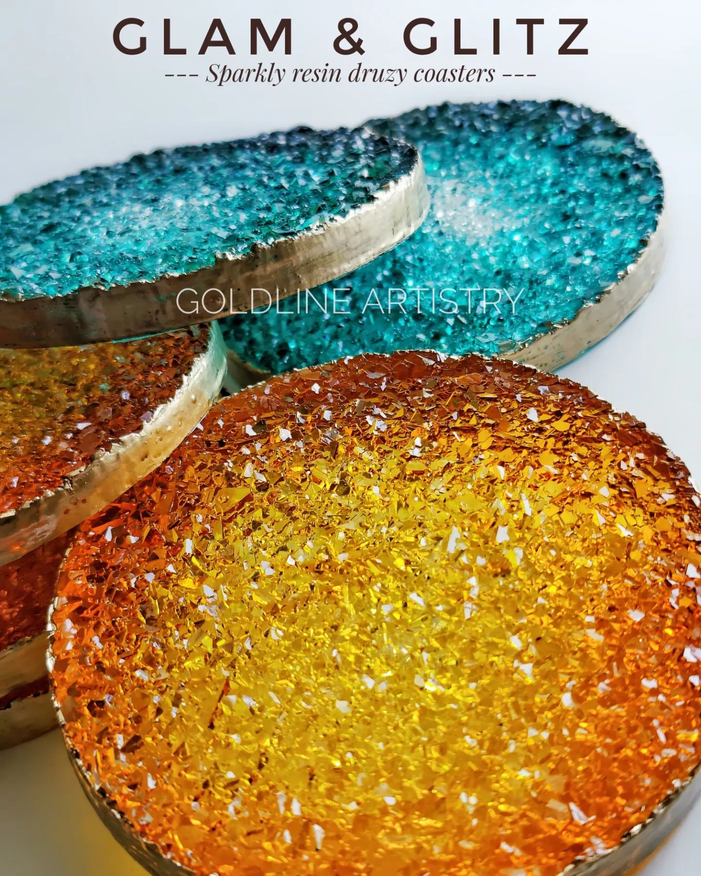 3.5 Inch Round Druzy Coaster Mould - The Mould Story