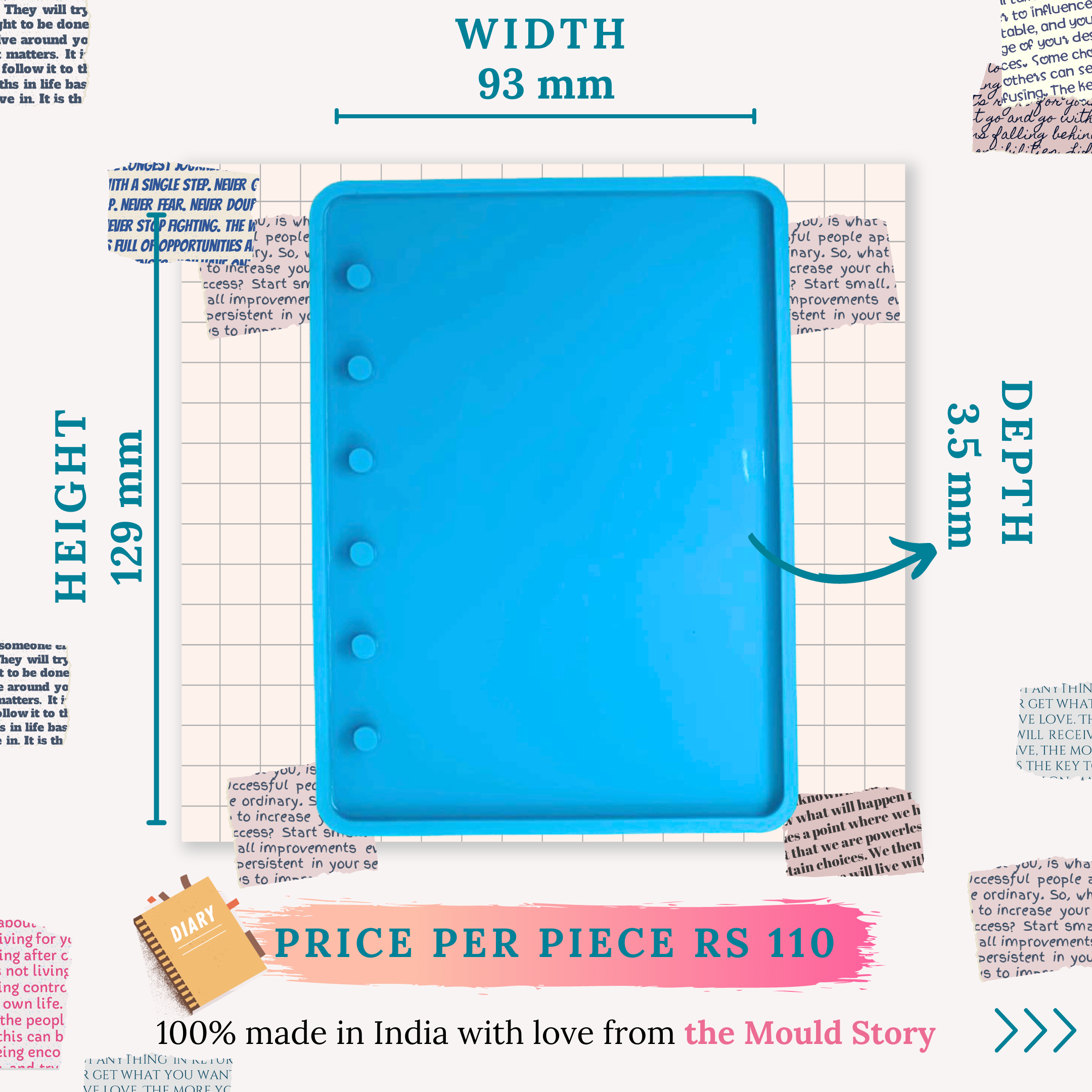 A7 Diary 3.5mm Pack of 2 - The Mould Story