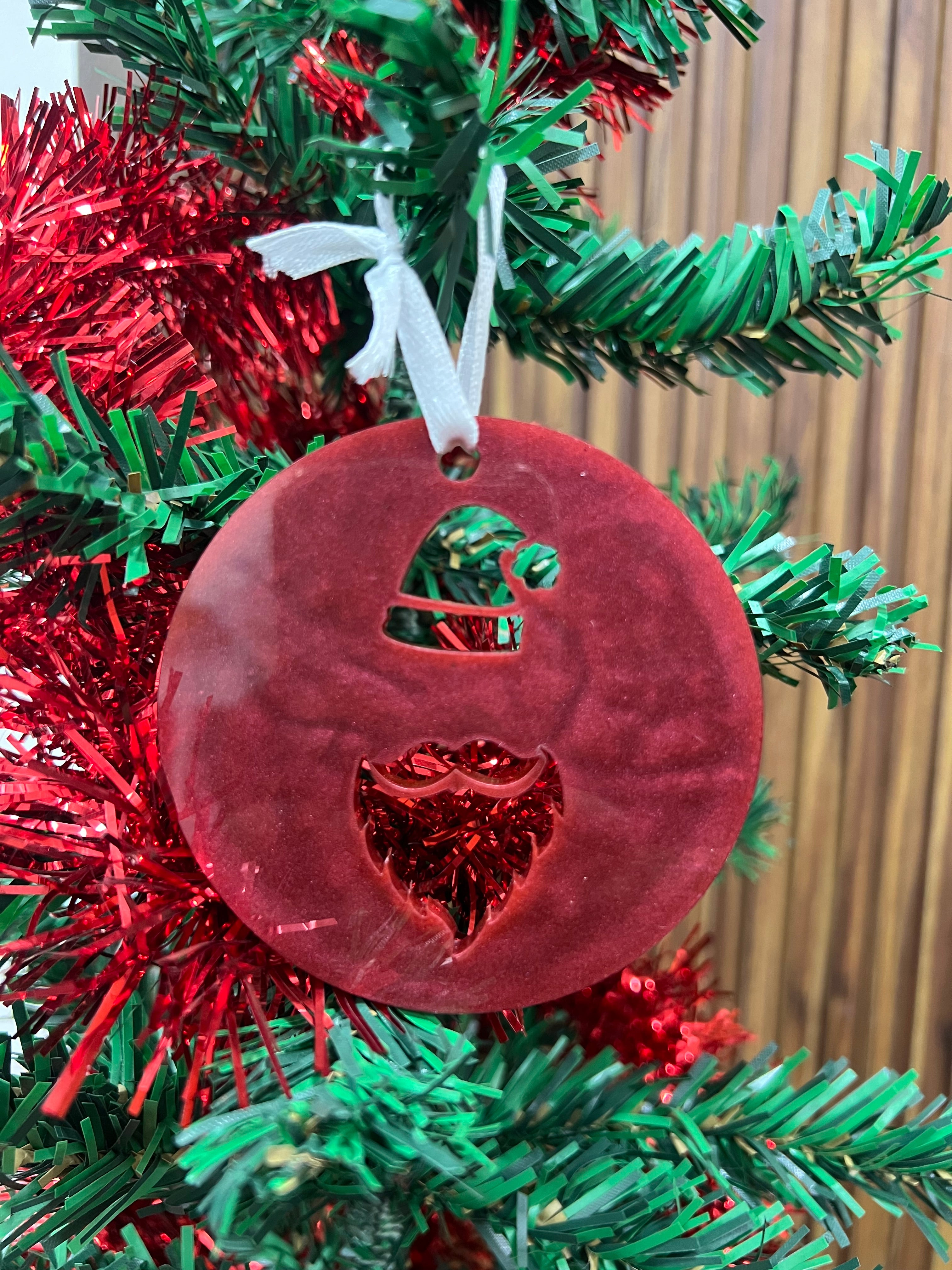 Santa Face Christmas Ornament Mould - The Mould Story