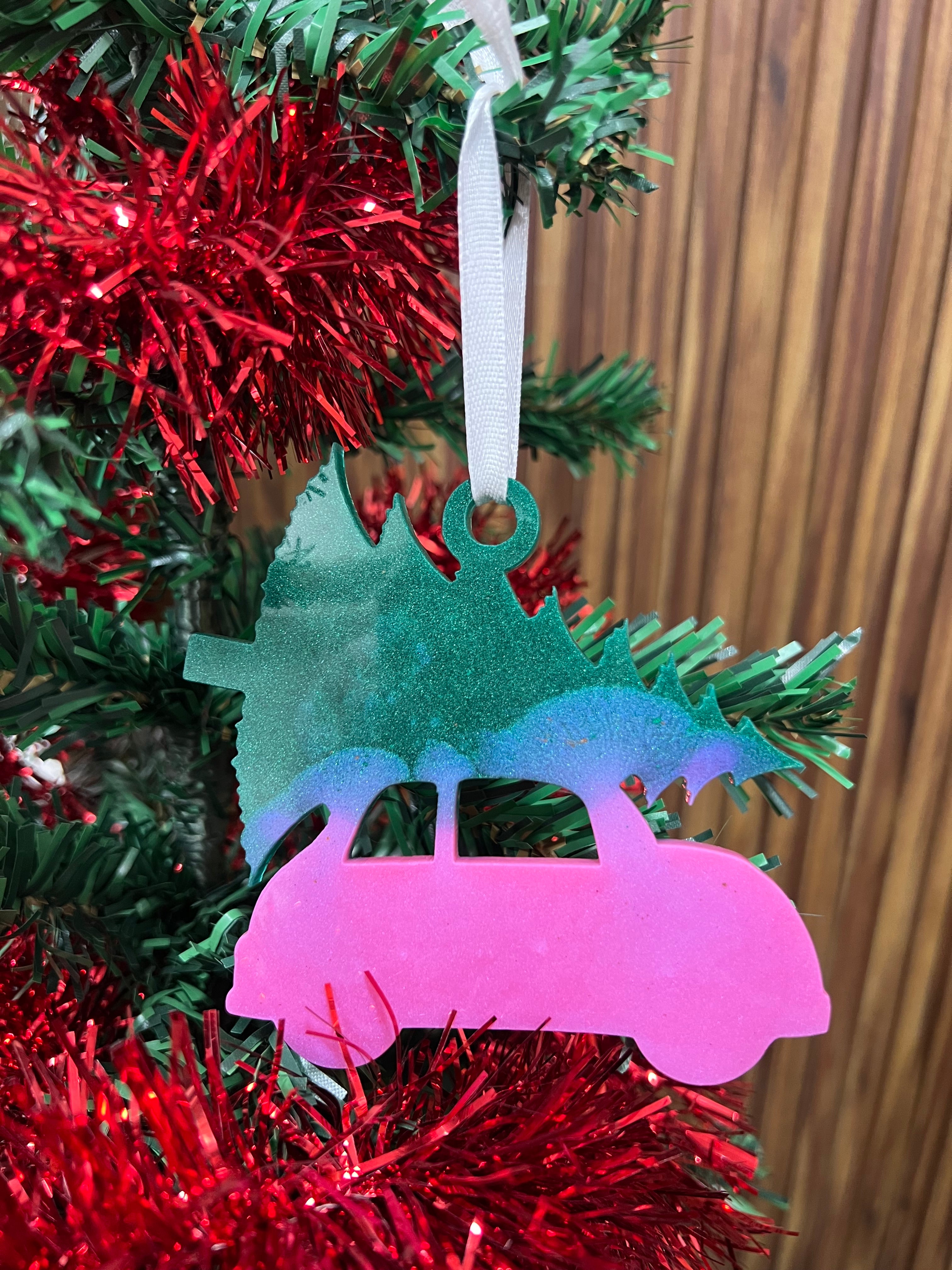 Christmas Tree Over Car Ornament Mould - The Mould Story