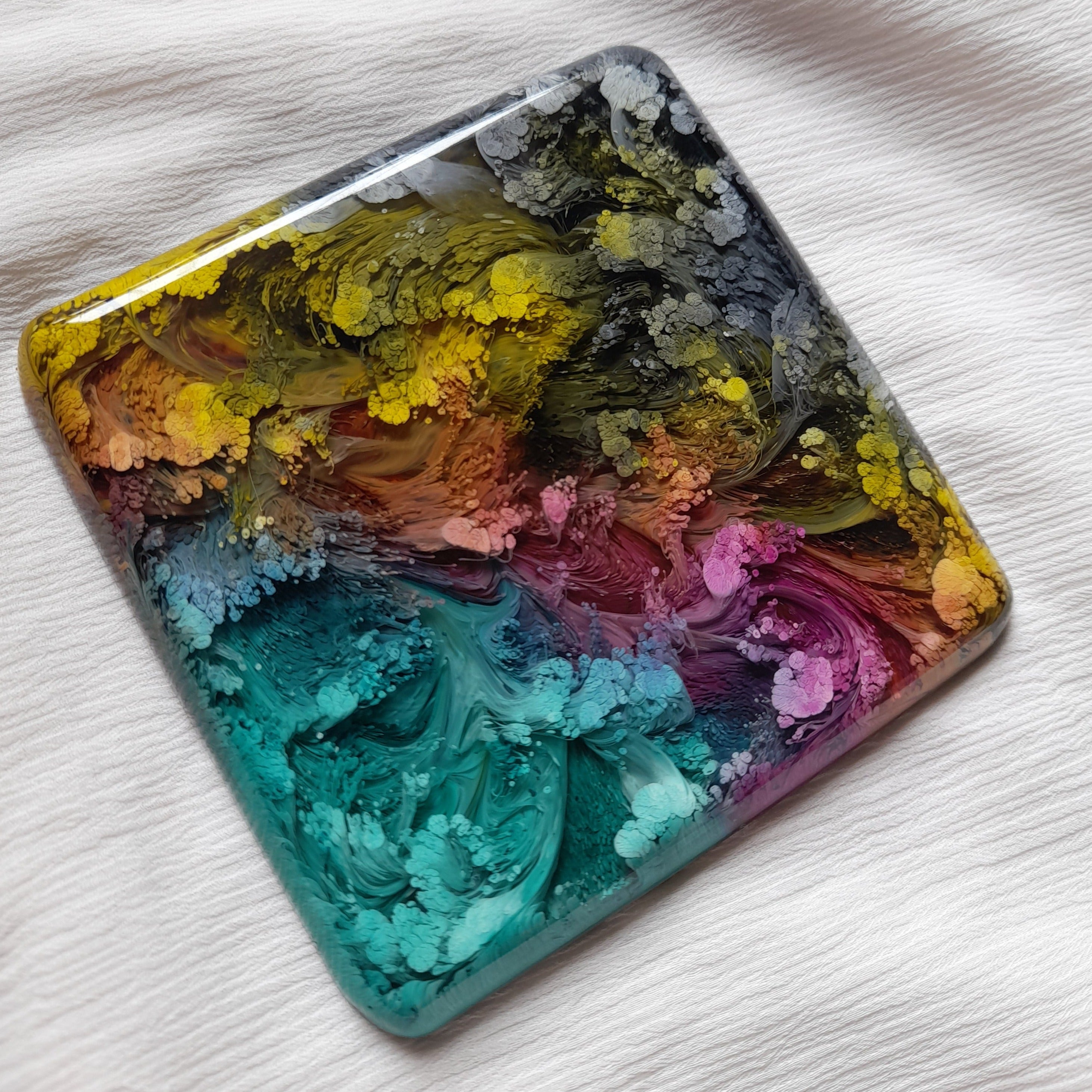 4 Inch Square Coaster Mould - The Mould Story