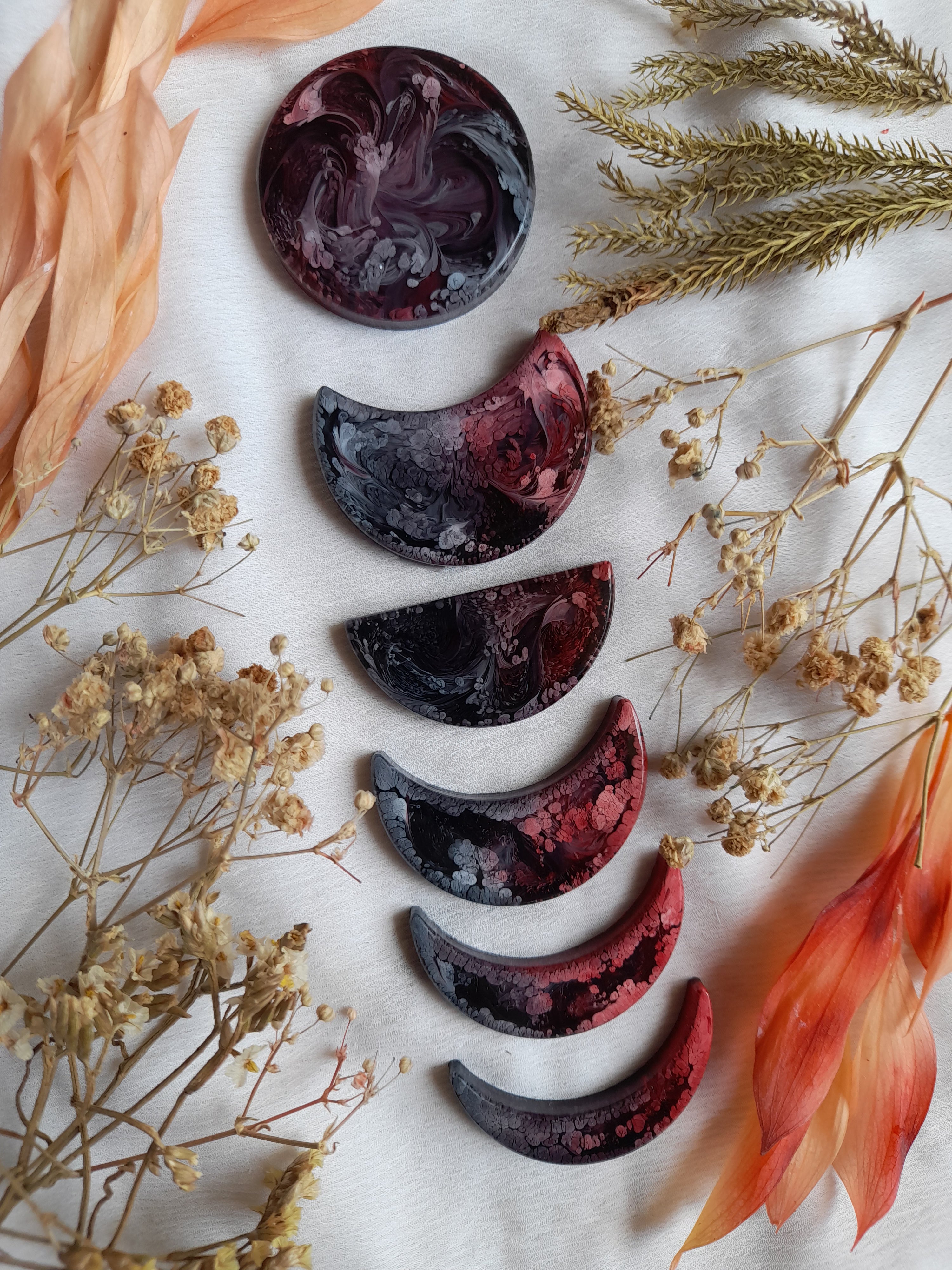 Moon Phases Silicone Resin Mould for resin art - The Mould Story