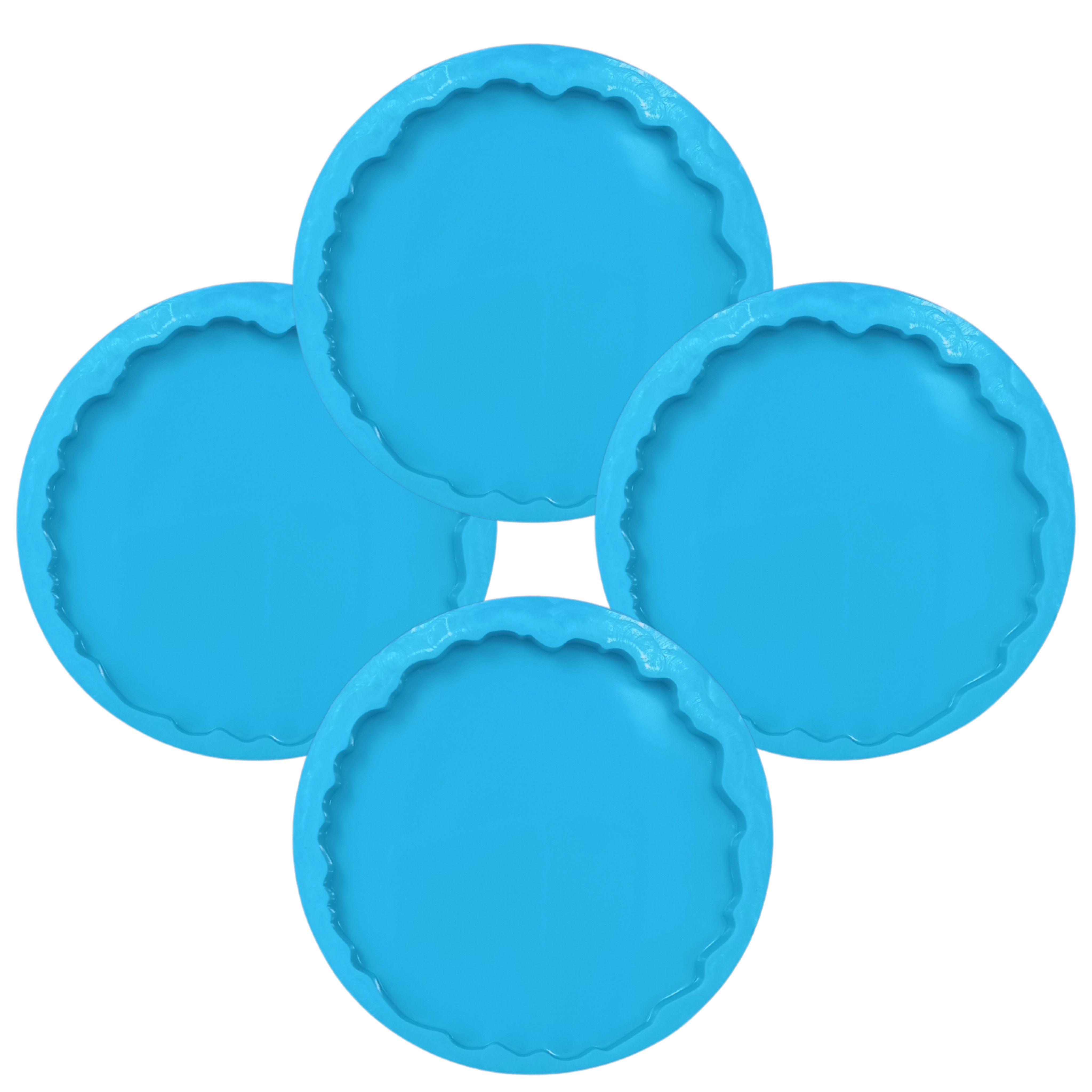 3.5" Agate Coaster Pack of 4 Silicone Resin Mould- The Mould Story