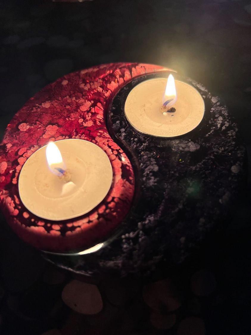 Yin Yang Tea light Holder - The Mould Story