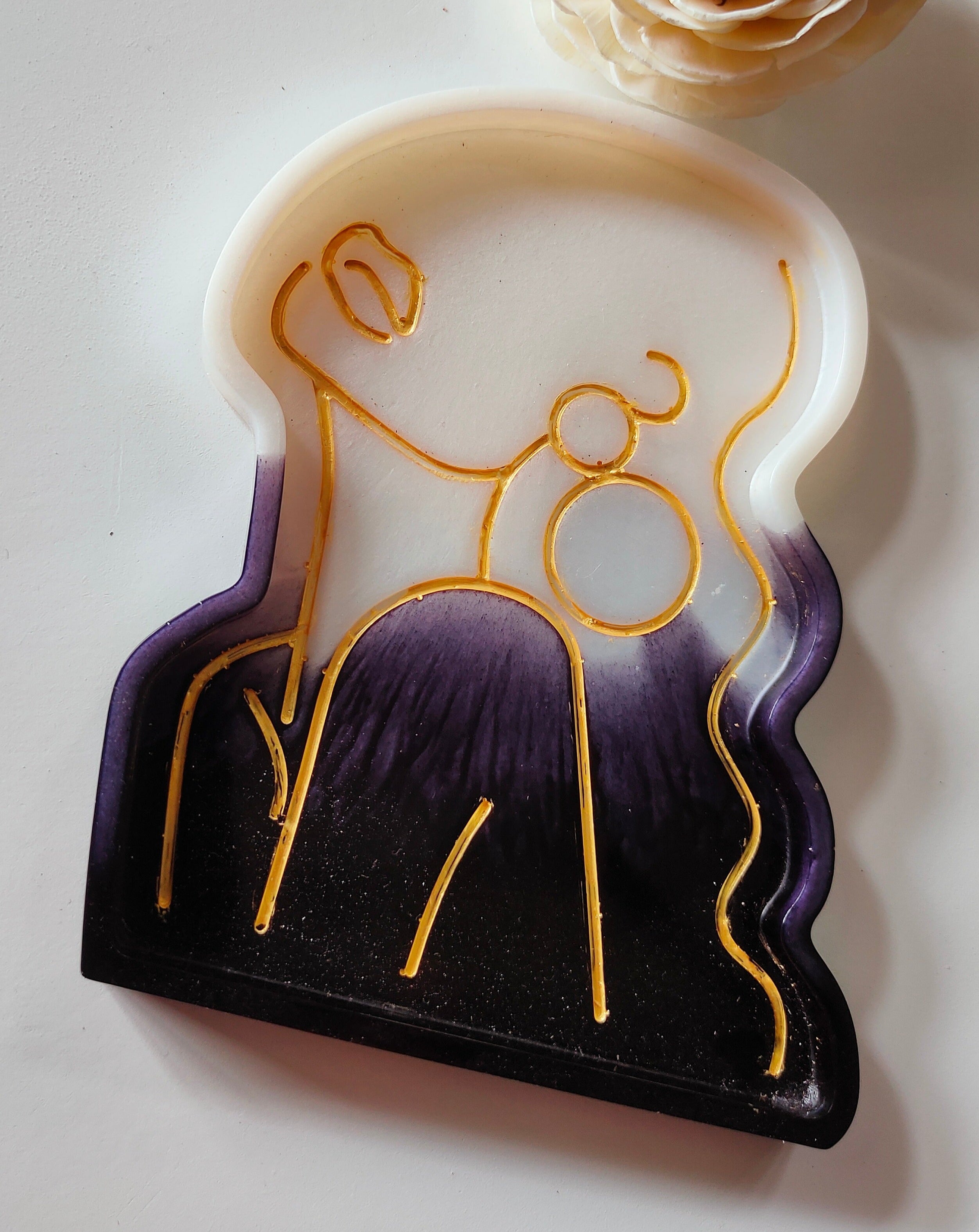 Female Figure Tray 1 Silicone Resin Mould for resin art - The Mould Story