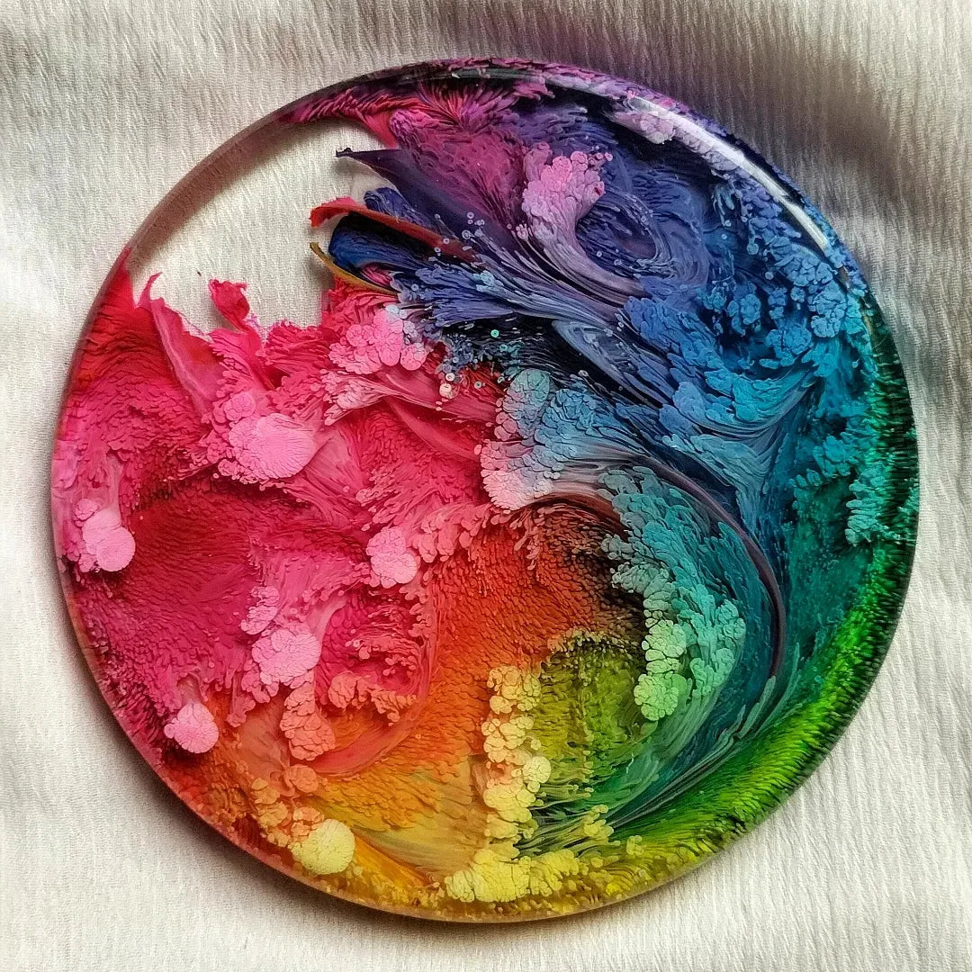 4 Inch Round Coaster Silicone Resin Mould for resin art- The Mould Story