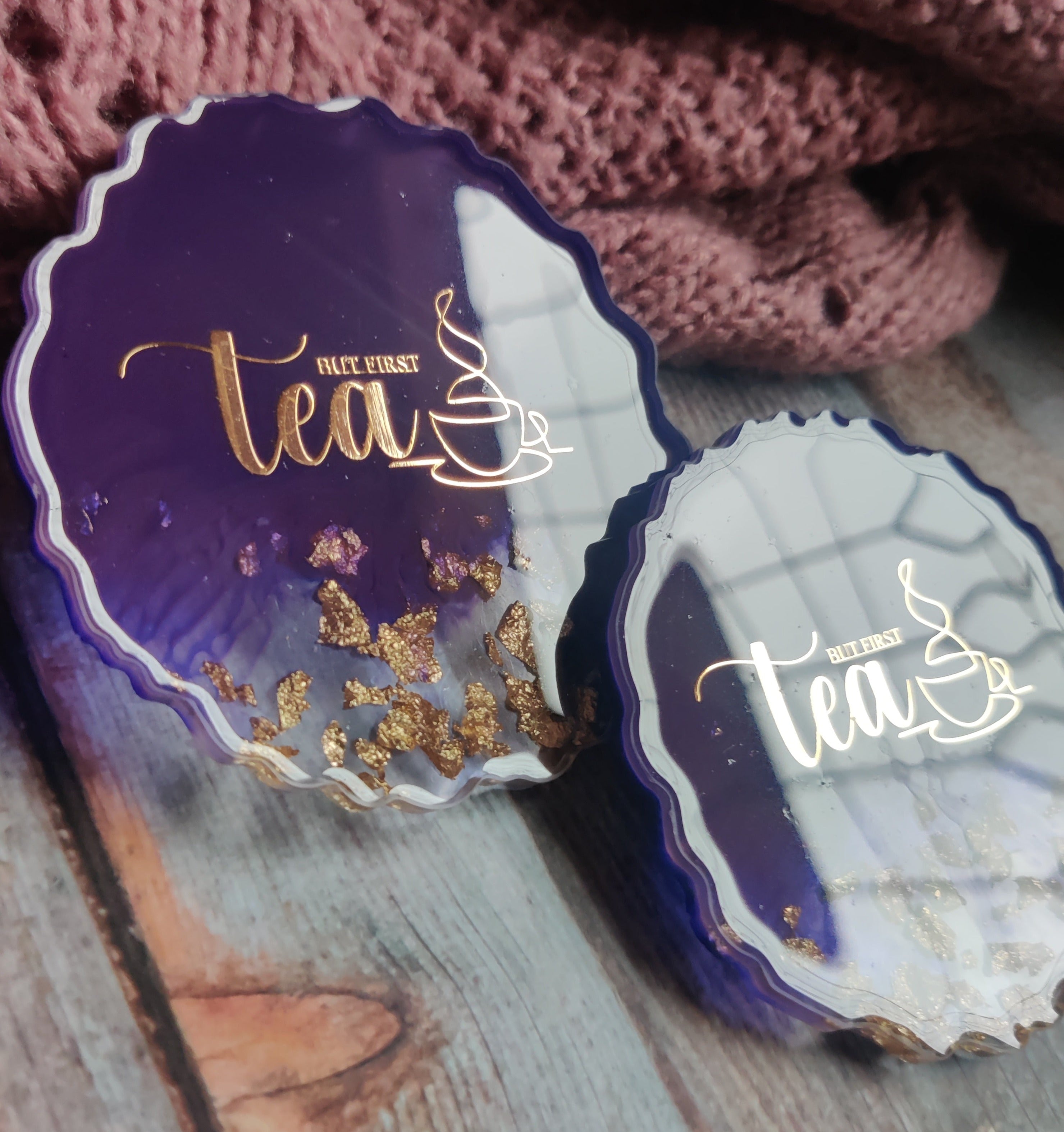 3.5 Inch Agate Silicone Resin Coaster Mould for resin art - The Mould Story