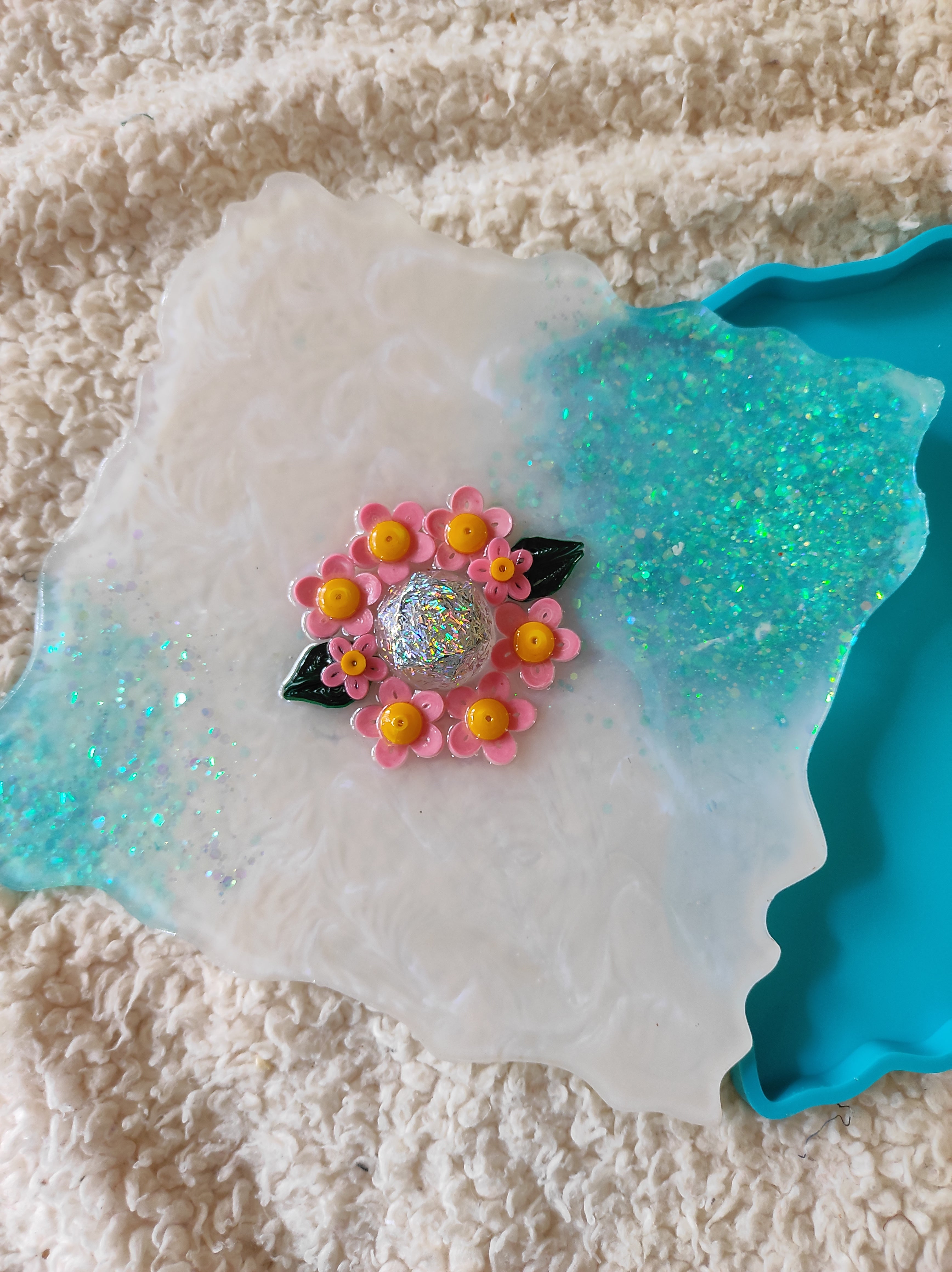 8 Inch Square Agate Tray Mould - The Mould Story