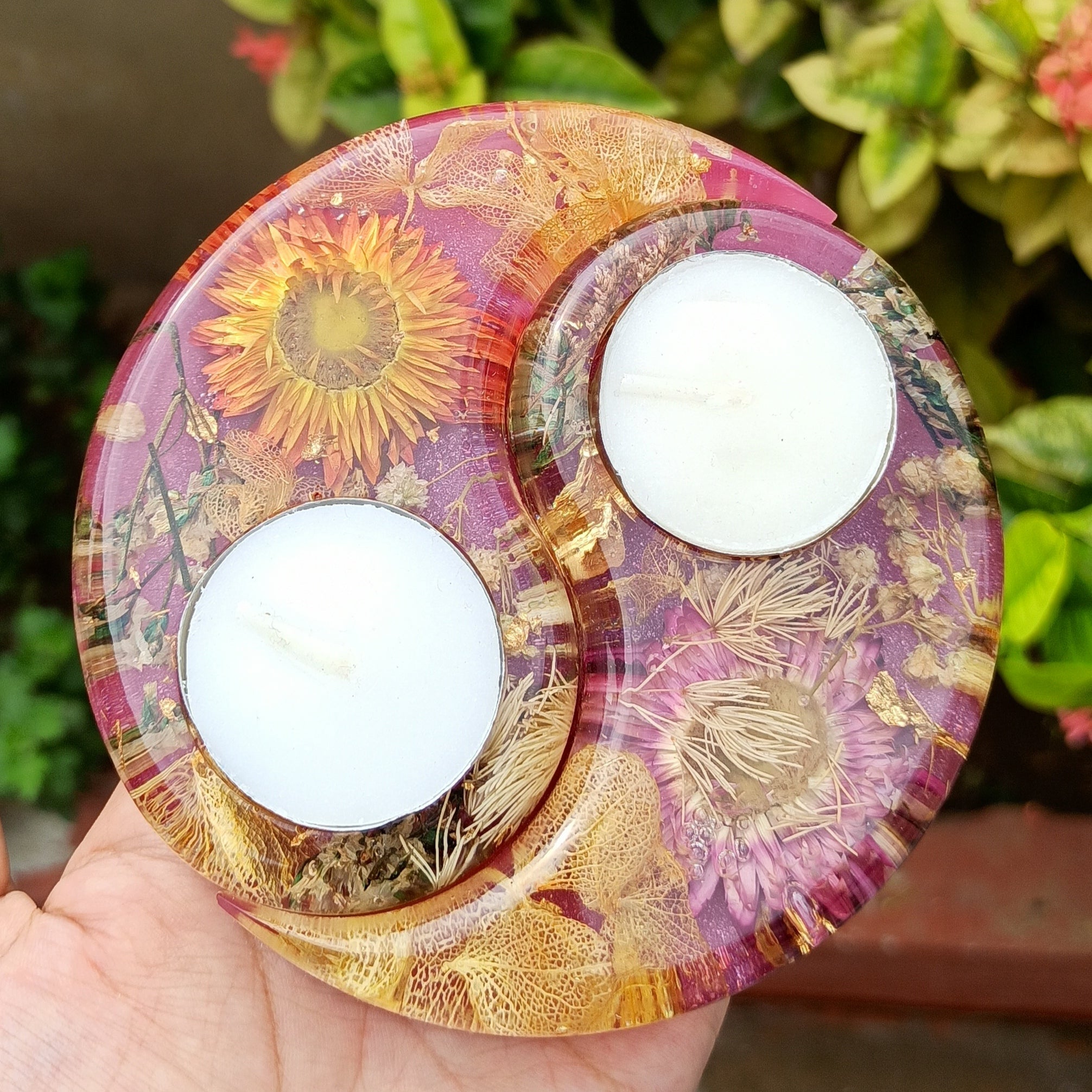Yin Yang Tea light Holder - The Mould Story