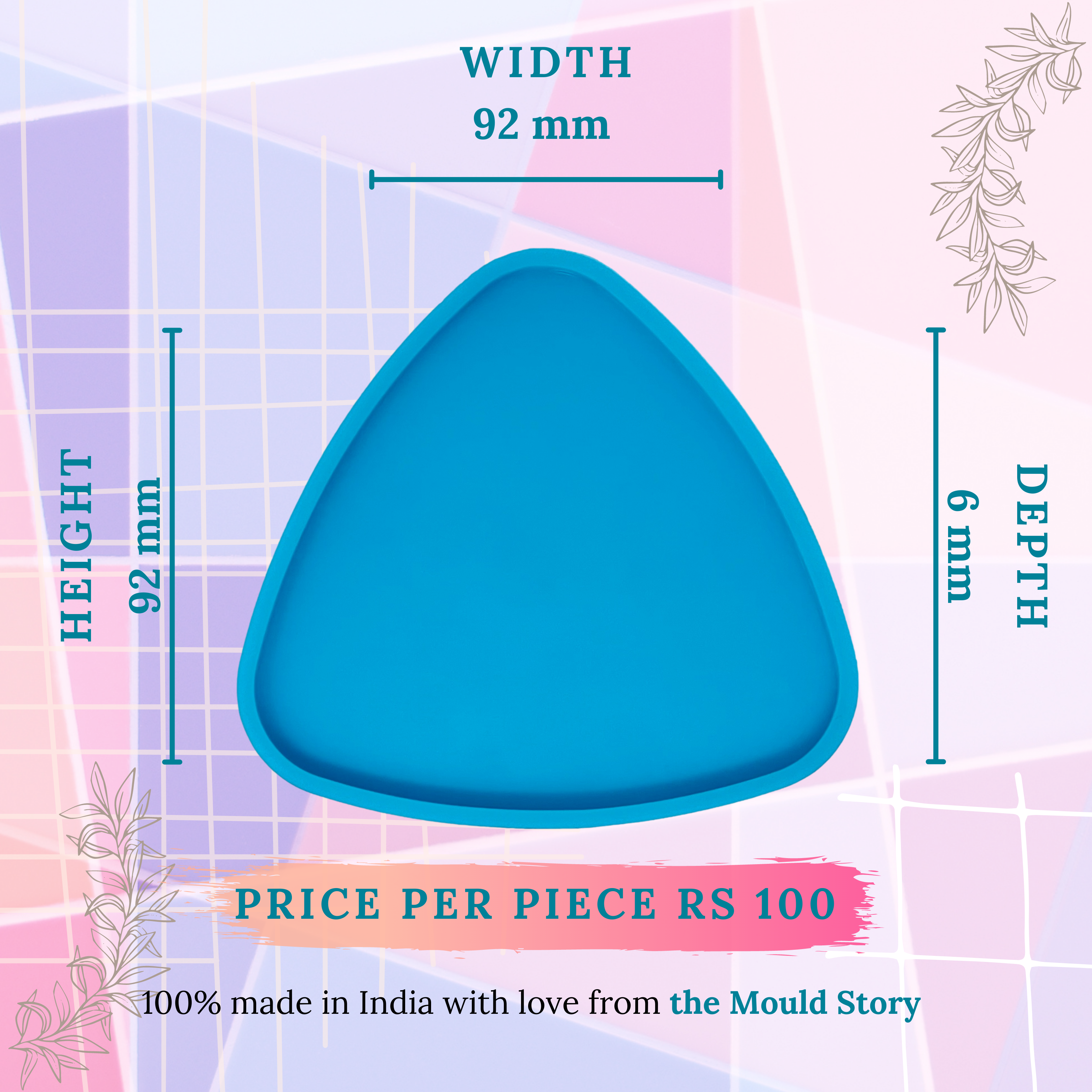 Triangle Tea Coaster Mould - The Mould Story