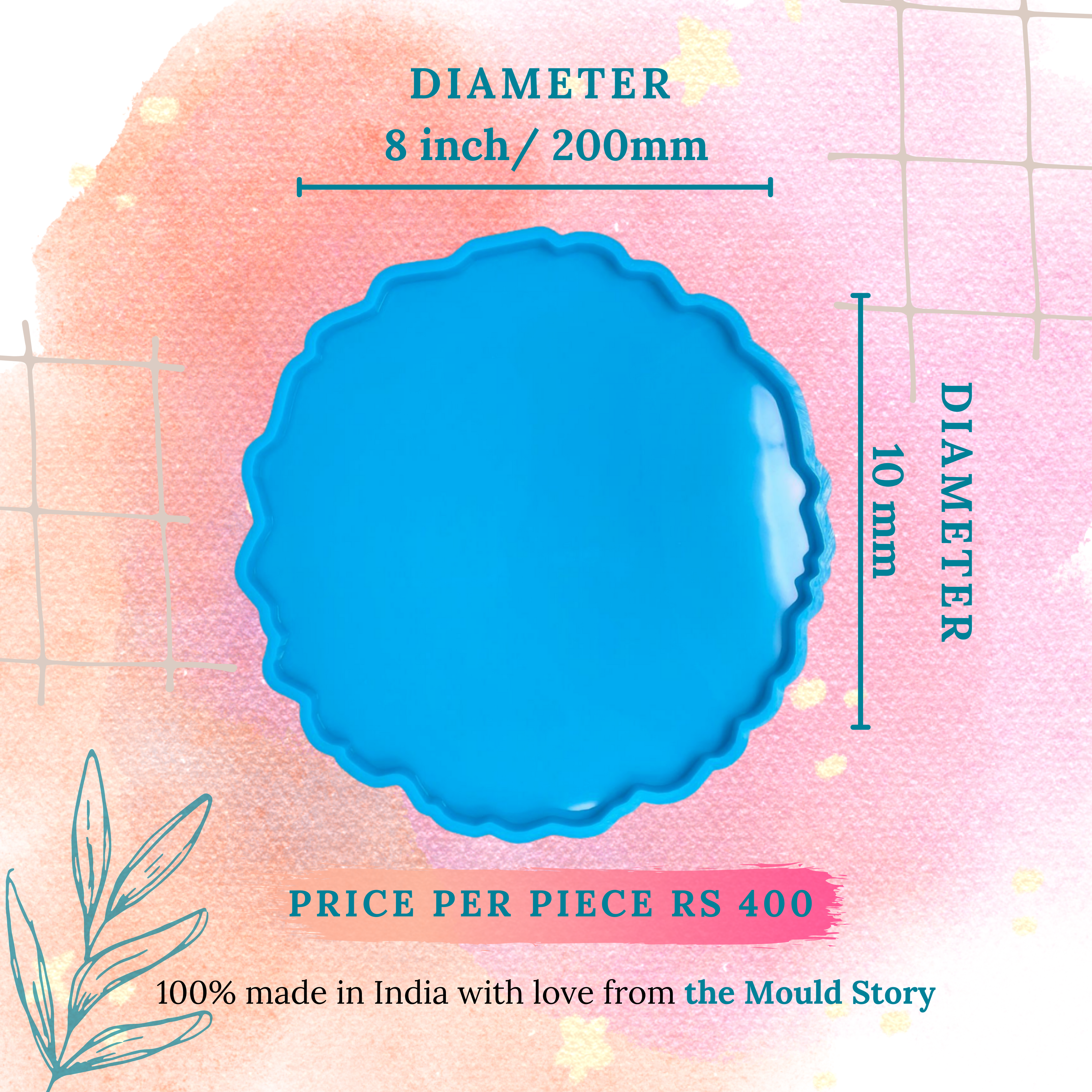 8" Agate pack of 2 - The Mould Story