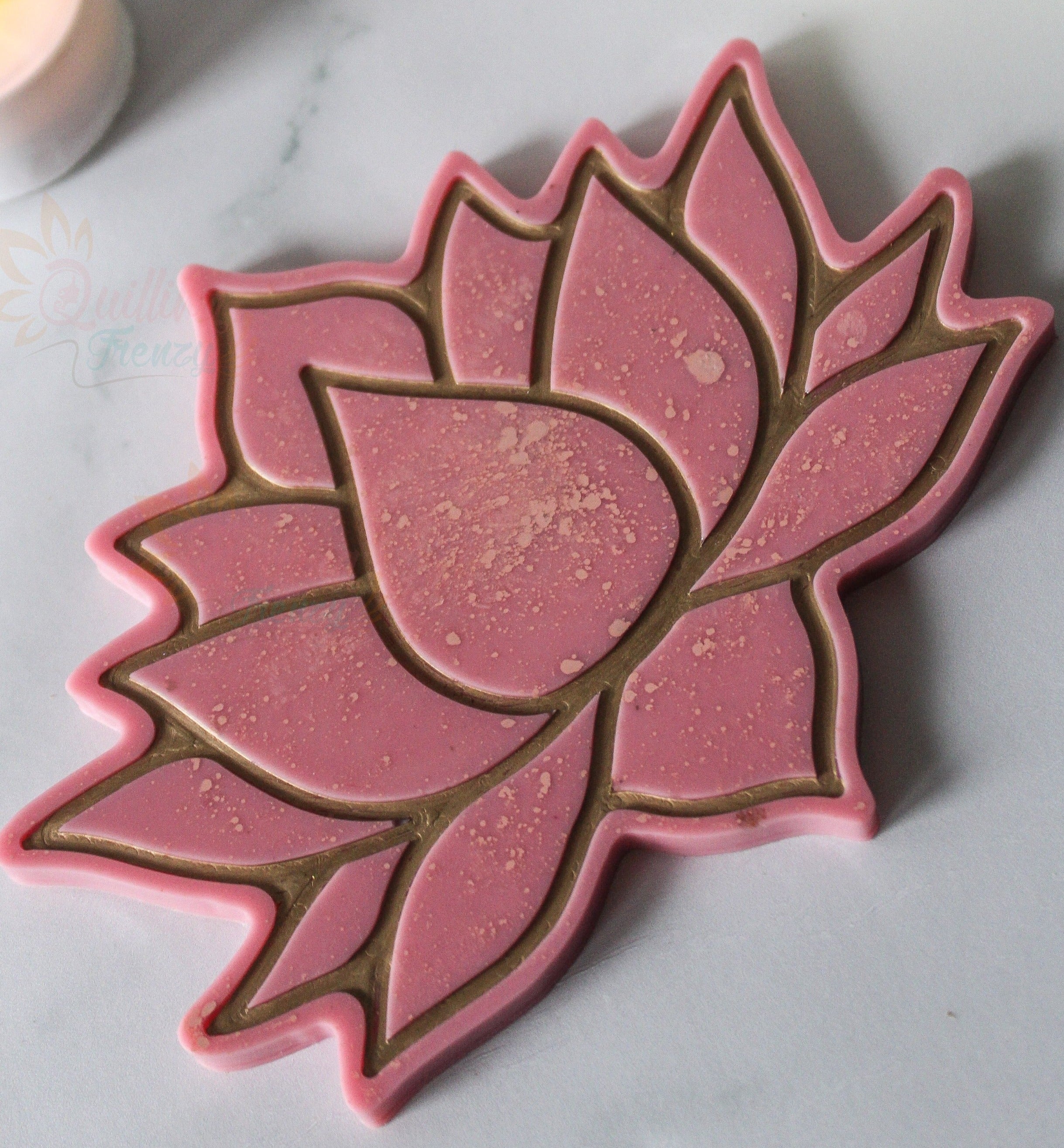 Lotus Coaster Silicone Resin Mould for resin art - The Mould Story